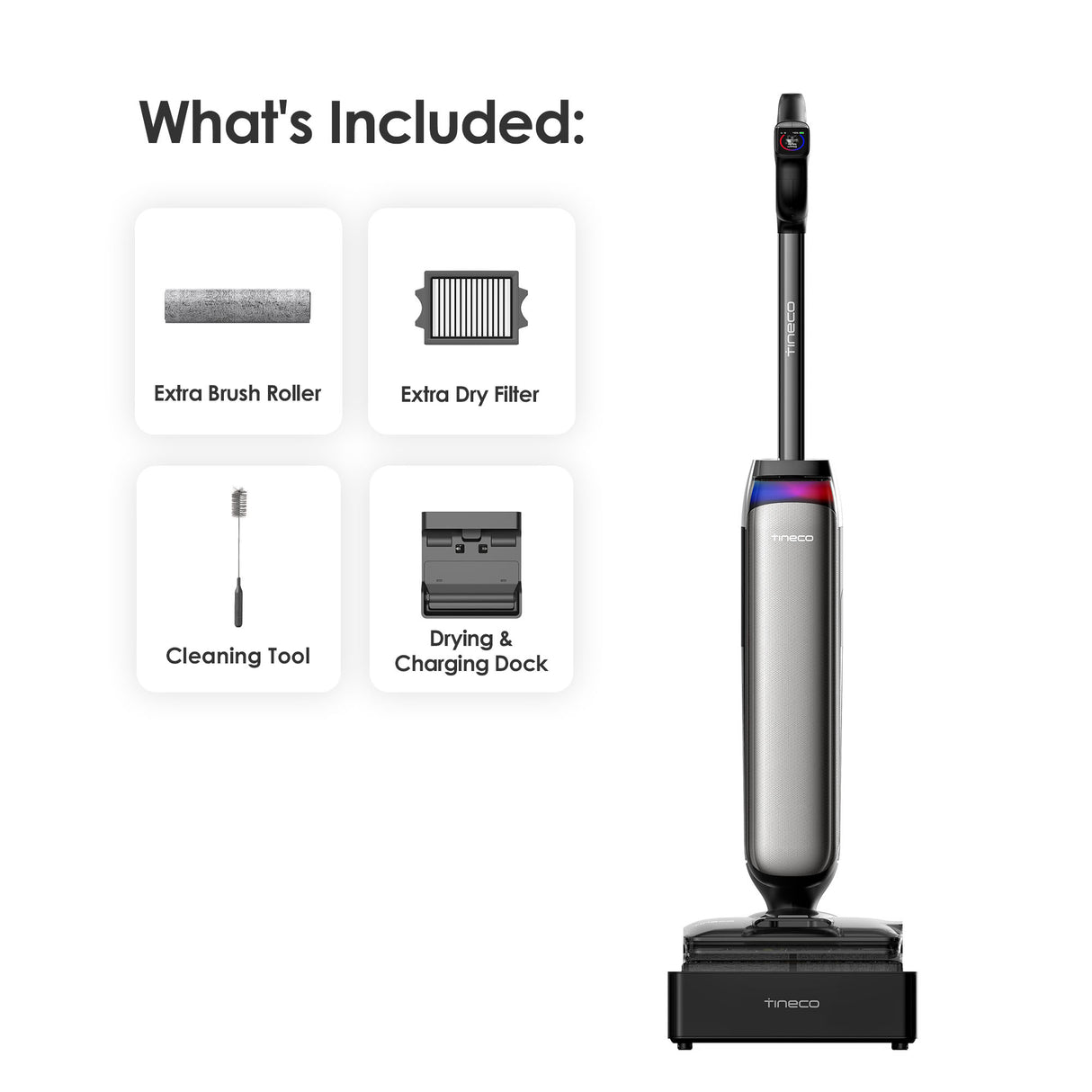 FLOOR ONE S9 Artist Steam Pro - 75min Cordless Wet Dry Vacuum Floor Washer & Steam Mop