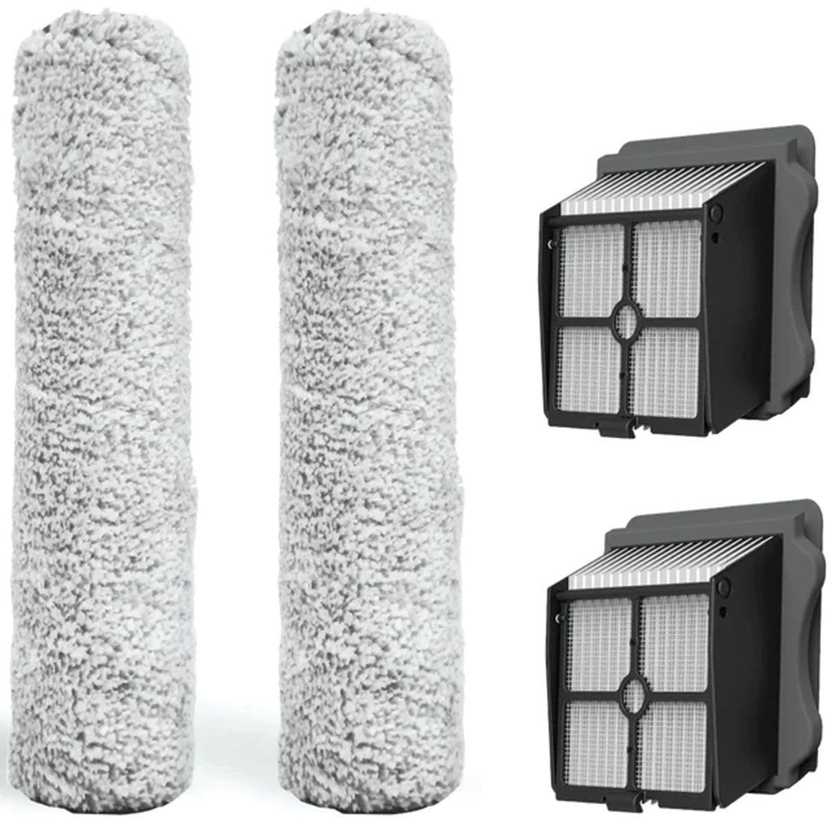 iFLOOR 3/iFLOOR Breeze/FLOOR ONE S3 Breeze Replacement 2xHEPA Filter Assembly, 2xBrush Roller