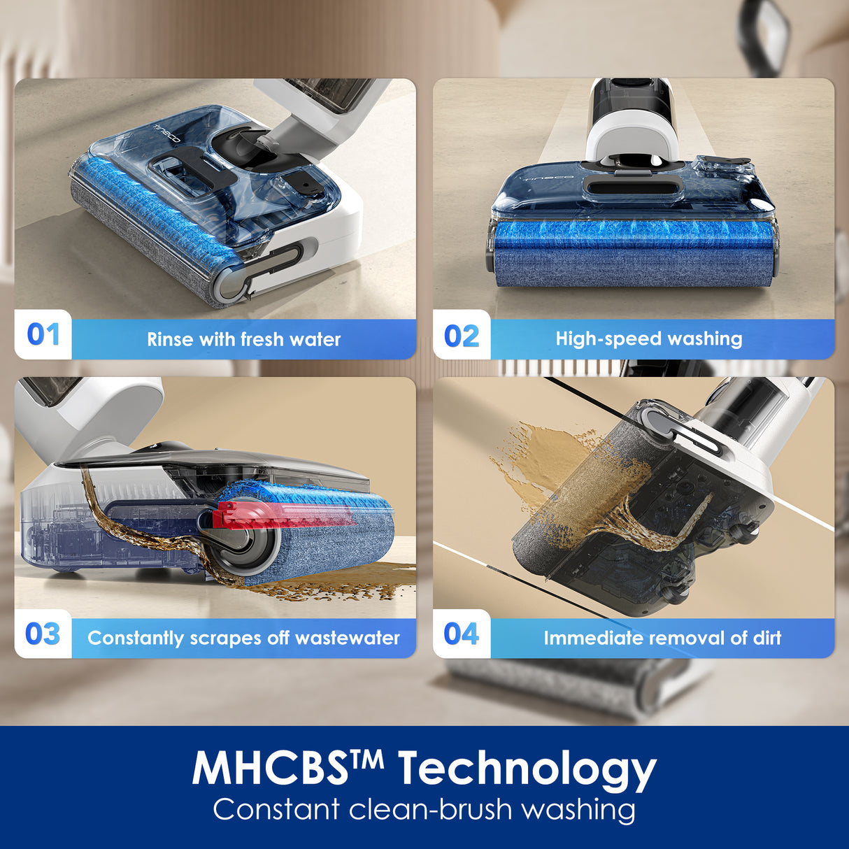 FLOOR ONE Stretch S6 - 35min, Smart 180° Lay Flat Wet Dry Cordless Vacuum Floor Washer & Mop Stick - UNBOXED DEAL