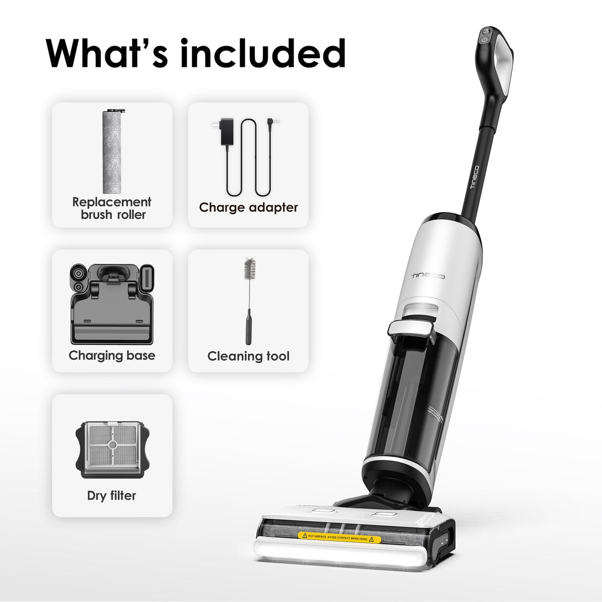 FLOOR ONE S7 Steam - 40min, Smart 140°C Wet Dry Cordless Vacuum Floor Washer & Mop Stick - UNBOXED DEAL