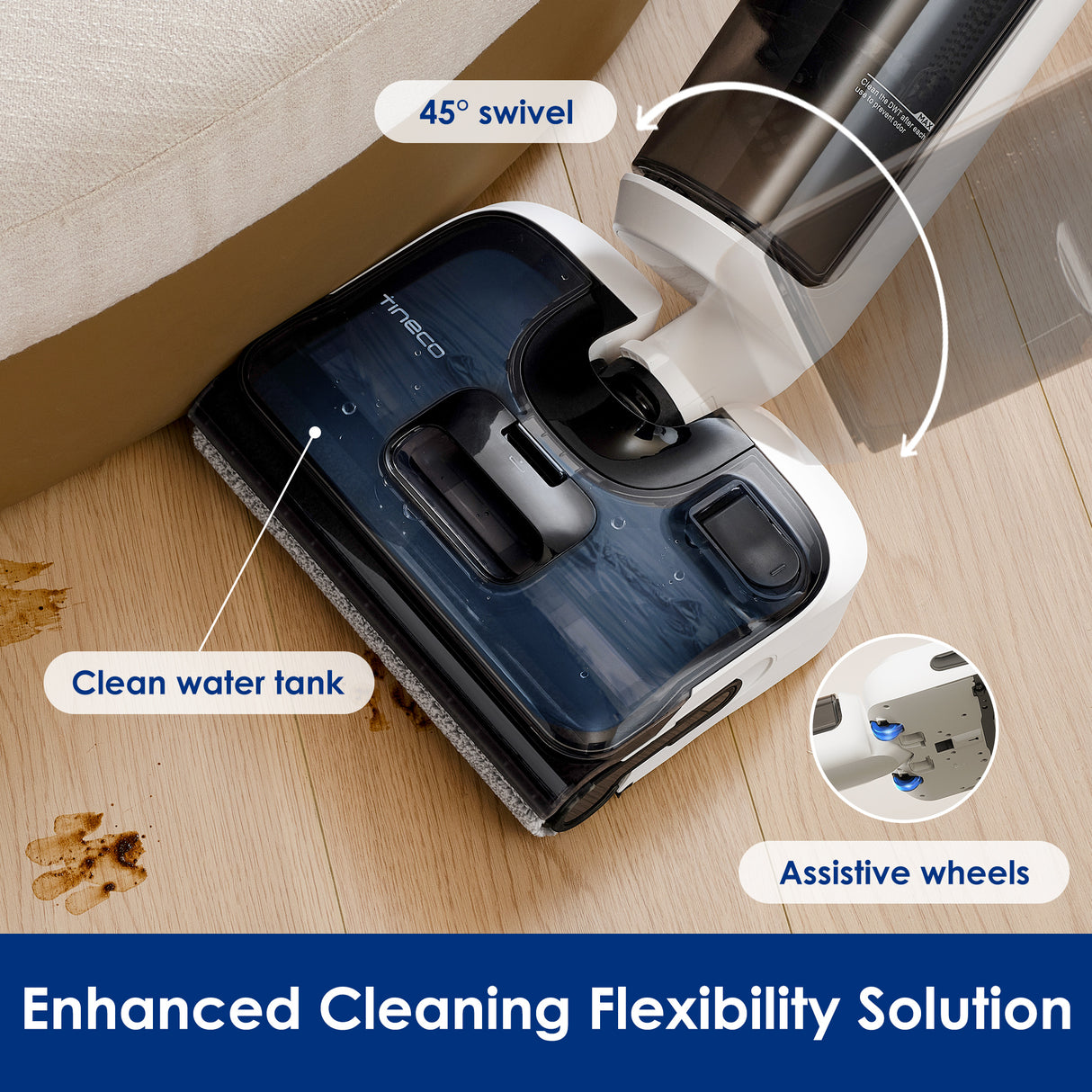 FLOOR ONE Stretch S6 - 35min, Smart 180° Lay Flat Wet Dry Cordless Vacuum Floor Washer & Mop Stick - UNBOXED DEAL