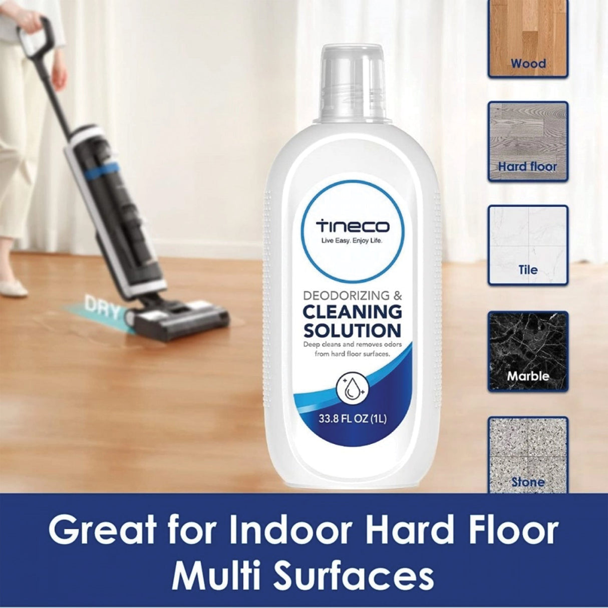 Liquid Cleaning Detergent Solution - 1L Bottle - UNBOXED DEAL