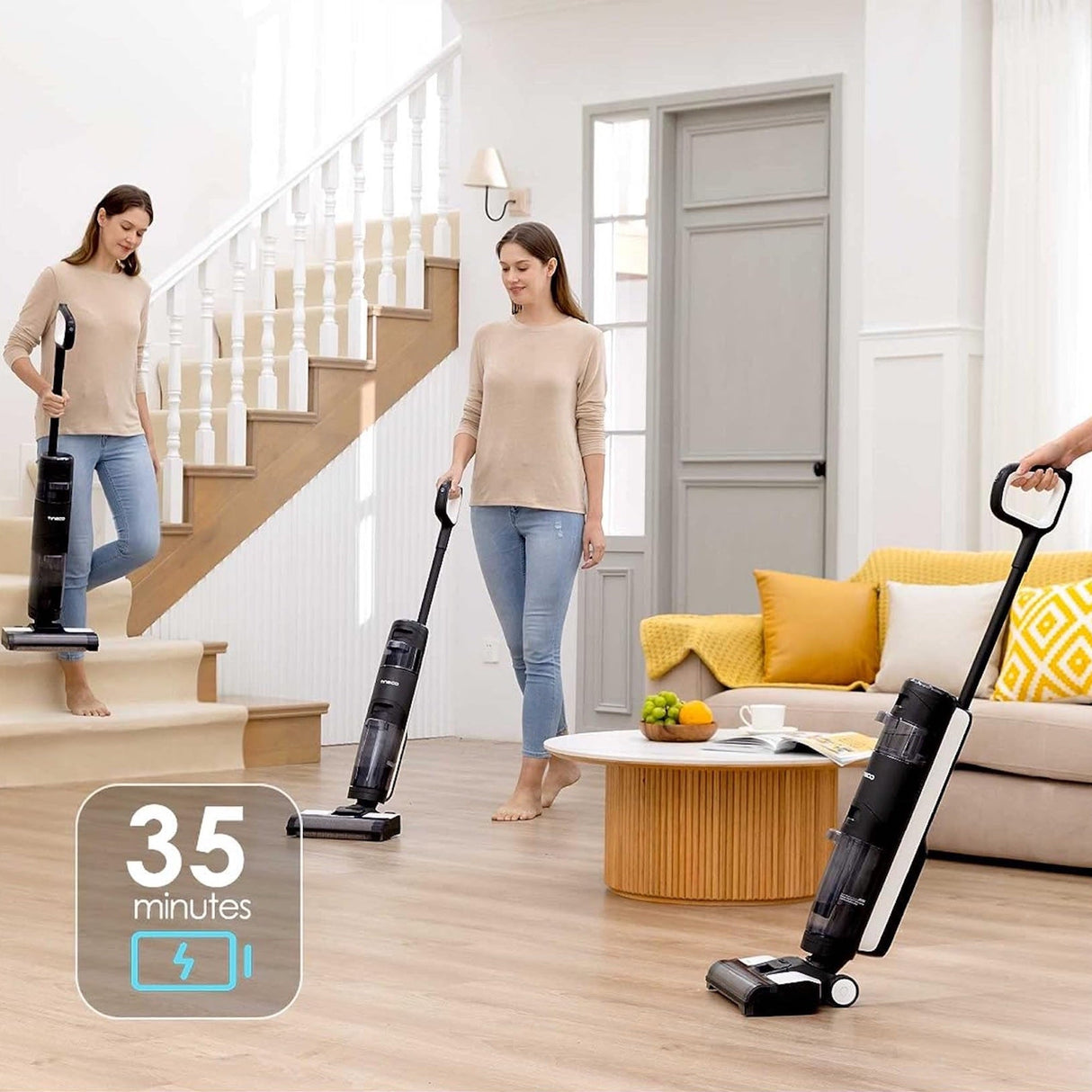 FLOOR ONE S3 Breeze - 30min, Smart Wet Dry Cordless Vacuum Floor Washer & Mop Stick - UNBOXED DEAL