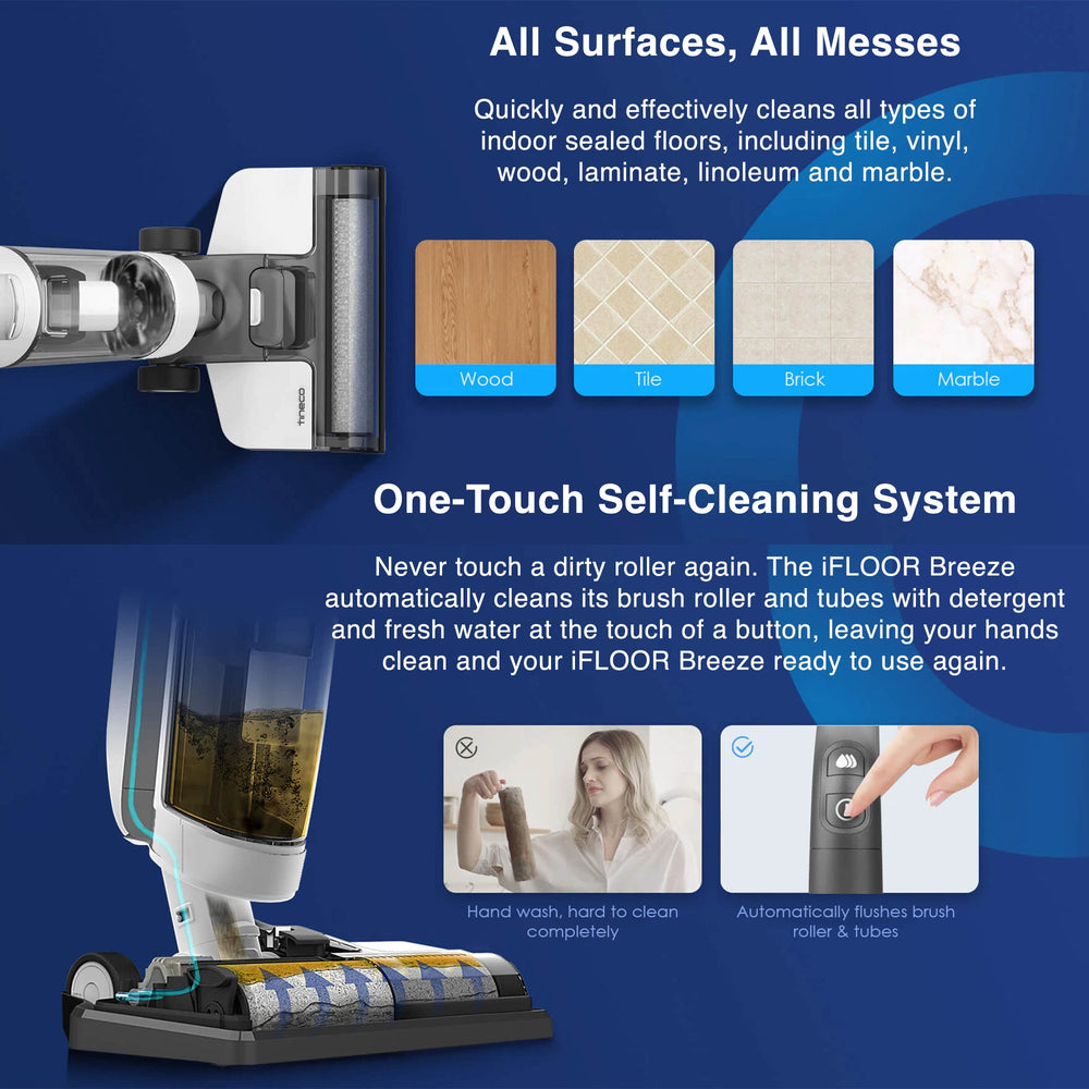 iFLOOR Breeze – 20min Wet Dry Vacuum Cordless Floor Washer Mop Stick - UNBOXED DEAL