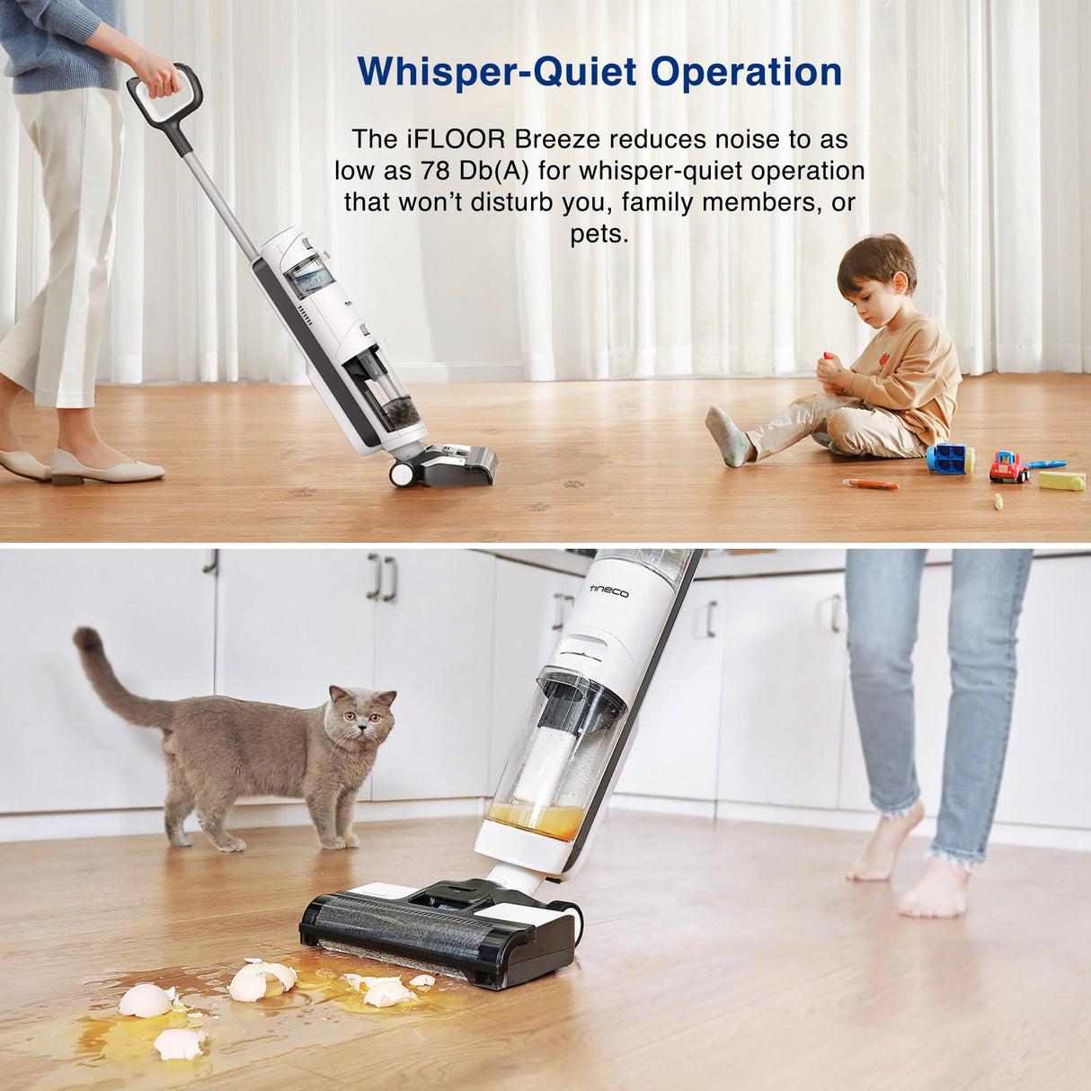 iFLOOR Breeze – 20min Wet Dry Vacuum Cordless Floor Washer Mop Stick - UNBOXED DEAL