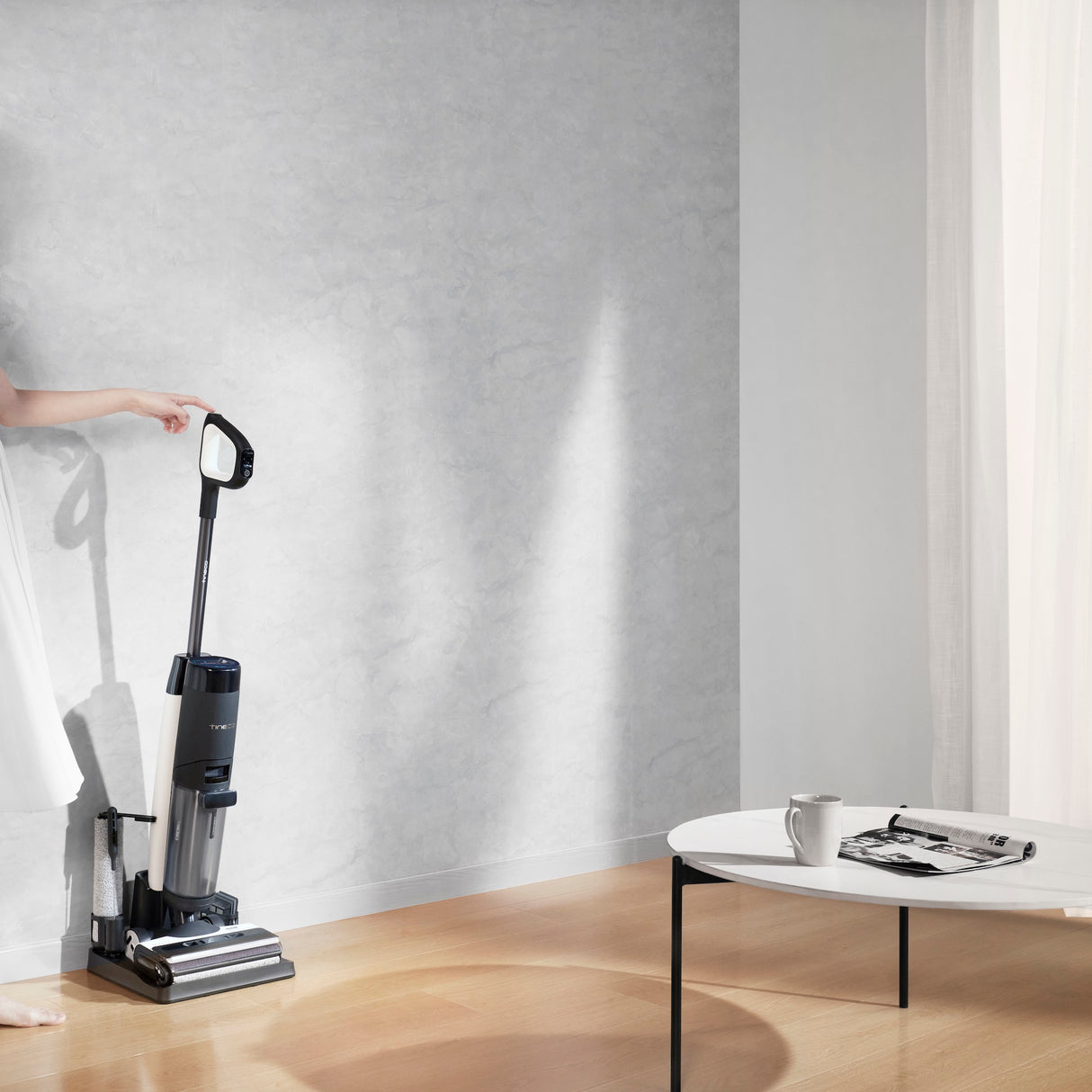 FLOOR ONE S7 PRO - 40min, Smart Wet Dry Cordless Vacuum Floor Washer & Mop Stick