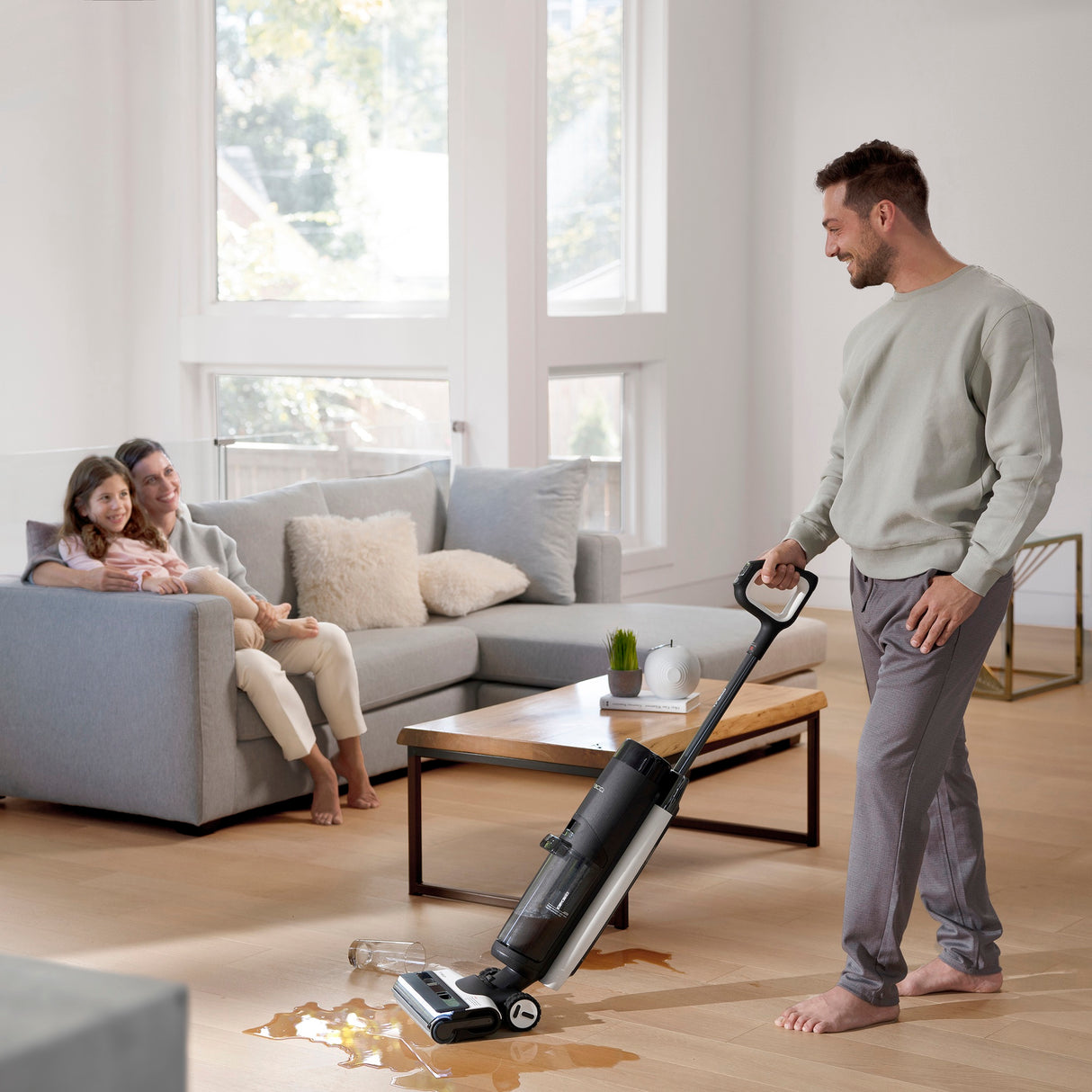 FLOOR ONE S7 PRO - 40min, Smart Wet Dry Cordless Vacuum Floor Washer & Mop Stick