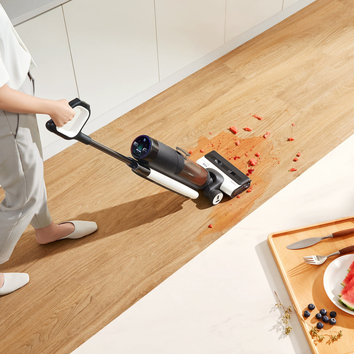 FLOOR ONE S7 PRO - 40min, Smart Wet Dry Cordless Vacuum Floor Washer & Mop Stick