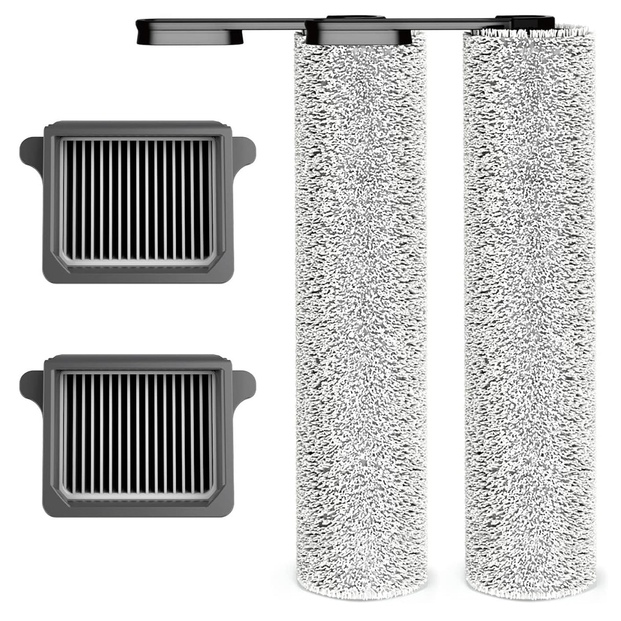 FLOOR ONE Stretch S6 2xReplacement HEPA Filter Assembly, 2xBrush Roller