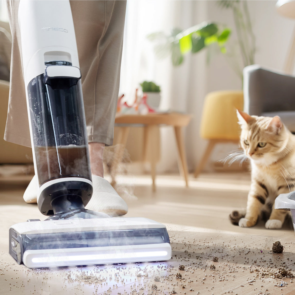 FLOOR ONE S7 Steam - 40min, Smart 140°C Wet Dry Cordless Vacuum Floor Washer & Mop Stick - UNBOXED DEAL