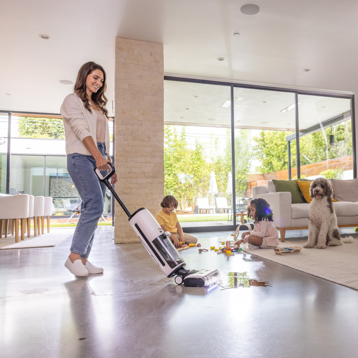 FLOOR ONE S7 Steam - 40min, Smart 140°C Wet Dry Cordless Vacuum Floor Washer & Mop Stick - UNBOXED DEAL