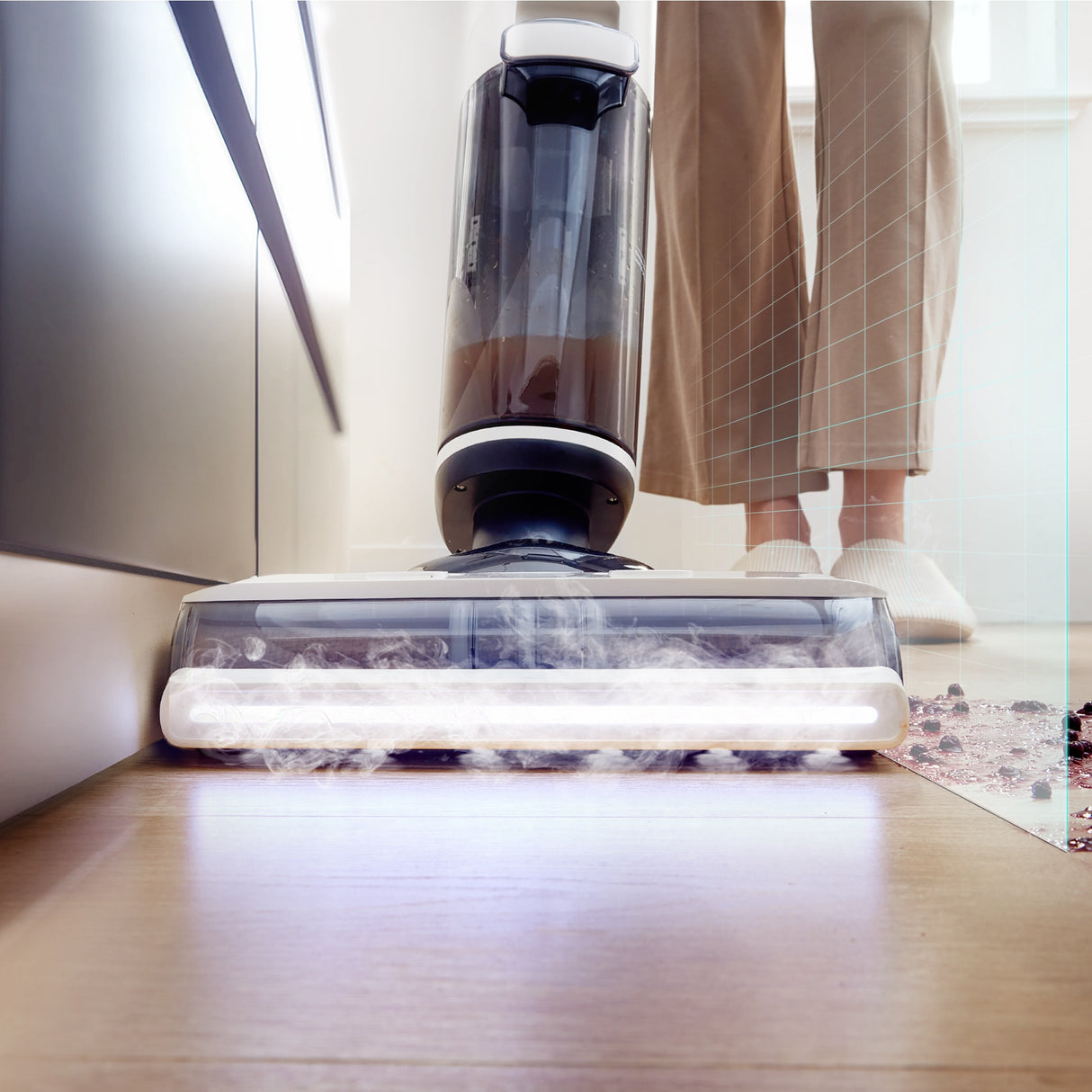 FLOOR ONE S7 Steam - 40min, Smart 140°C Wet Dry Cordless Vacuum Floor Washer & Mop Stick - UNBOXED DEAL