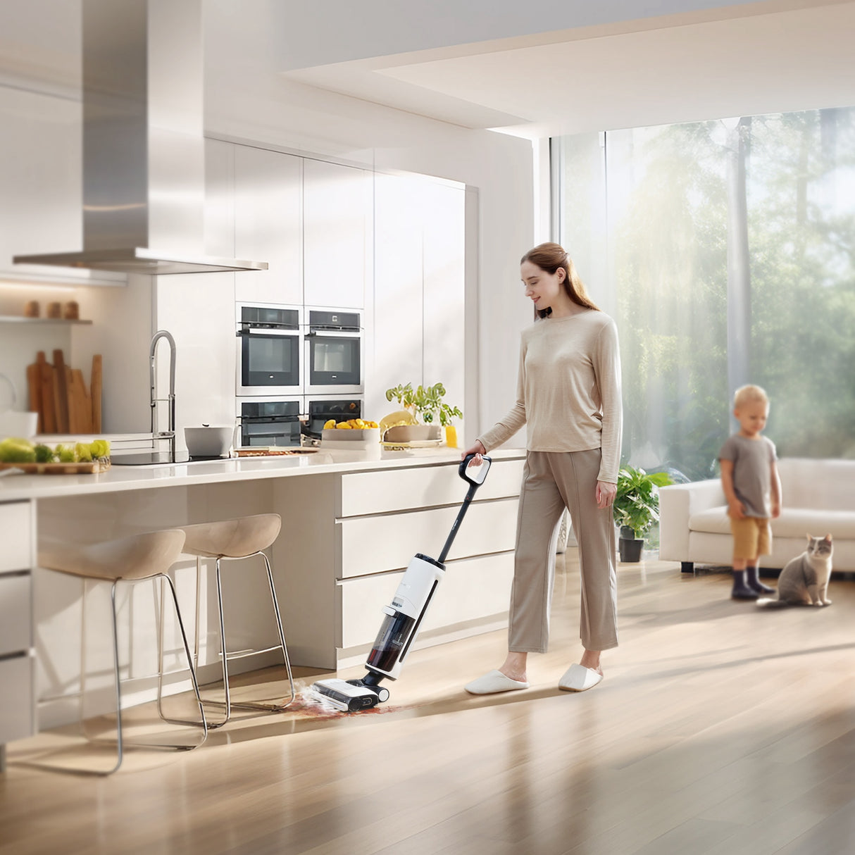 FLOOR ONE S7 Steam - 40min, Smart 140°C Wet Dry Cordless Vacuum Floor Washer & Mop Stick - UNBOXED DEAL