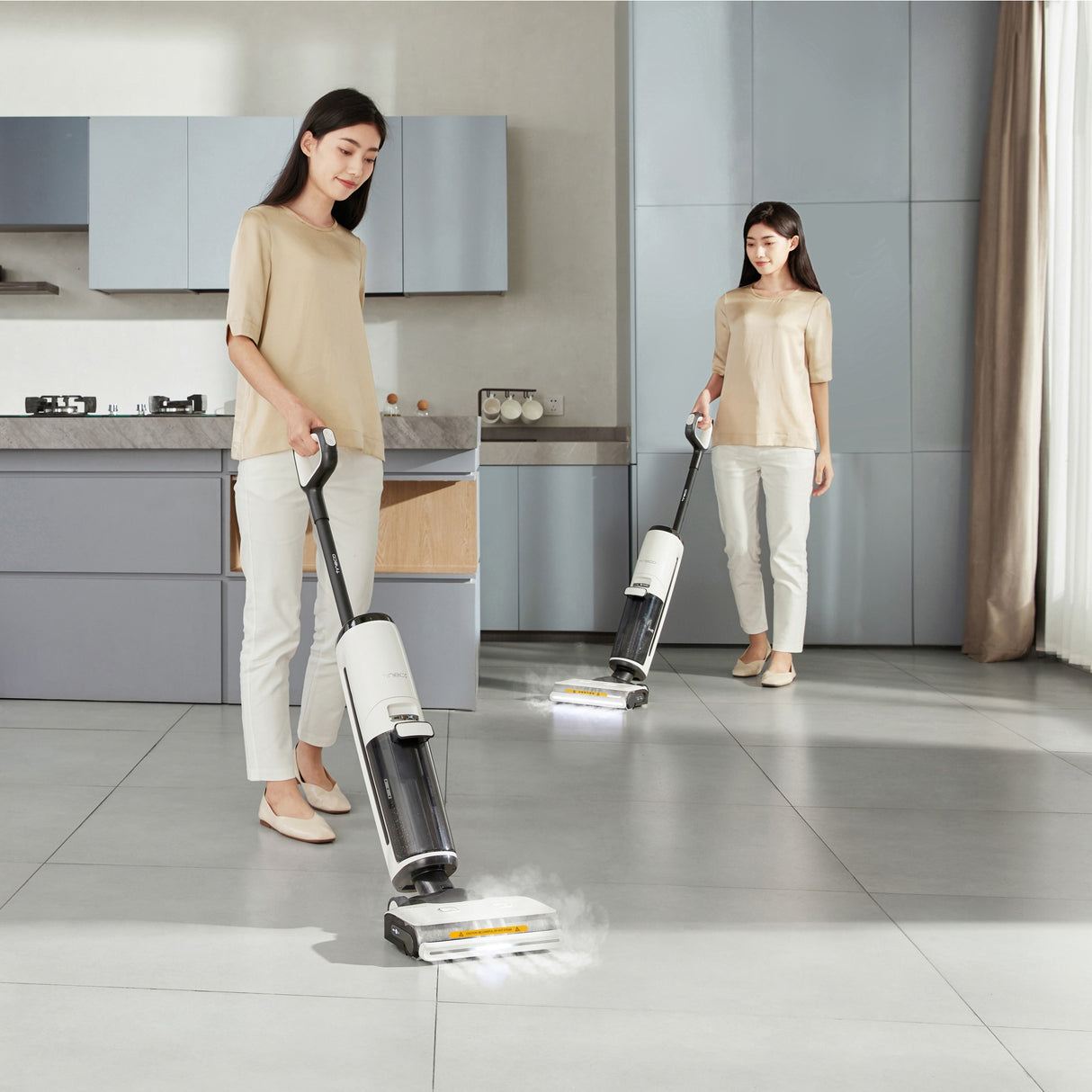 FLOOR ONE S7 Steam - 40min, Smart 140°C Wet Dry Cordless Vacuum Floor Washer & Mop Stick - UNBOXED DEAL