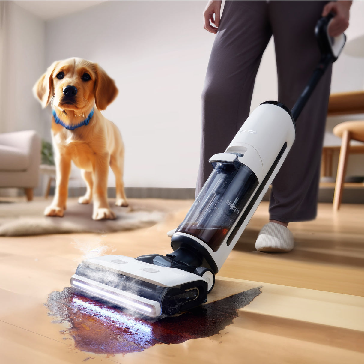 FLOOR ONE S7 Steam - 40min, Smart 140°C Wet Dry Cordless Vacuum Floor Washer & Mop Stick - UNBOXED DEAL