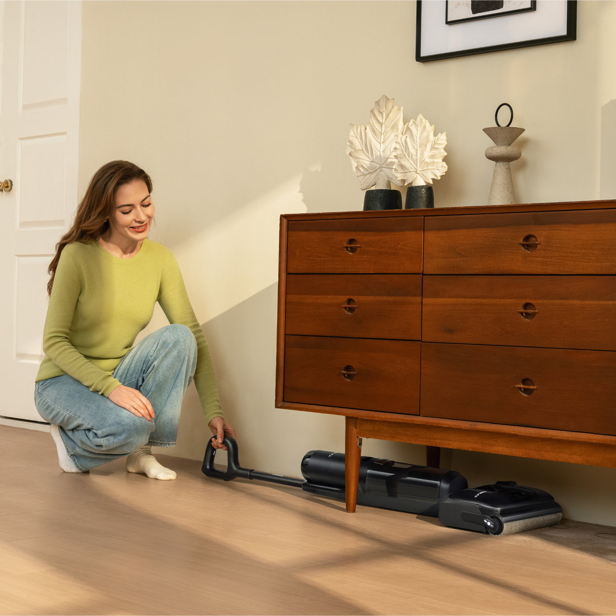 FLOOR ONE S7 Stretch - 50min, Smart 180° Lay Flat Wet Dry Cordless Vacuum Floor Washer & Mop Stick