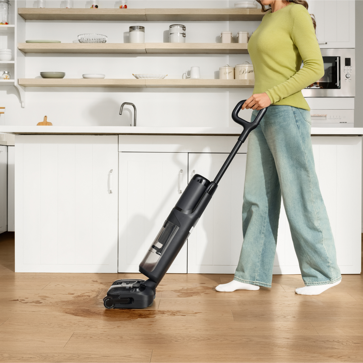 FLOOR ONE S7 Stretch - 50min, Smart 180° Lay Flat Wet Dry Cordless Vacuum Floor Washer & Mop Stick