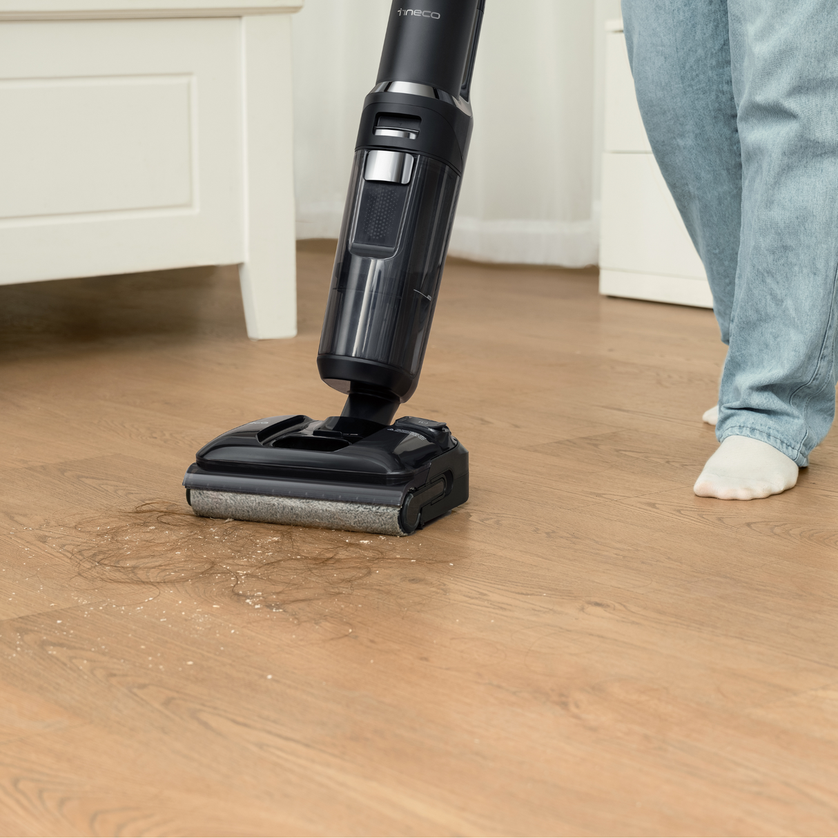 FLOOR ONE S7 Stretch - 50min, Smart 180° Lay Flat Wet Dry Cordless Vacuum Floor Washer & Mop Stick