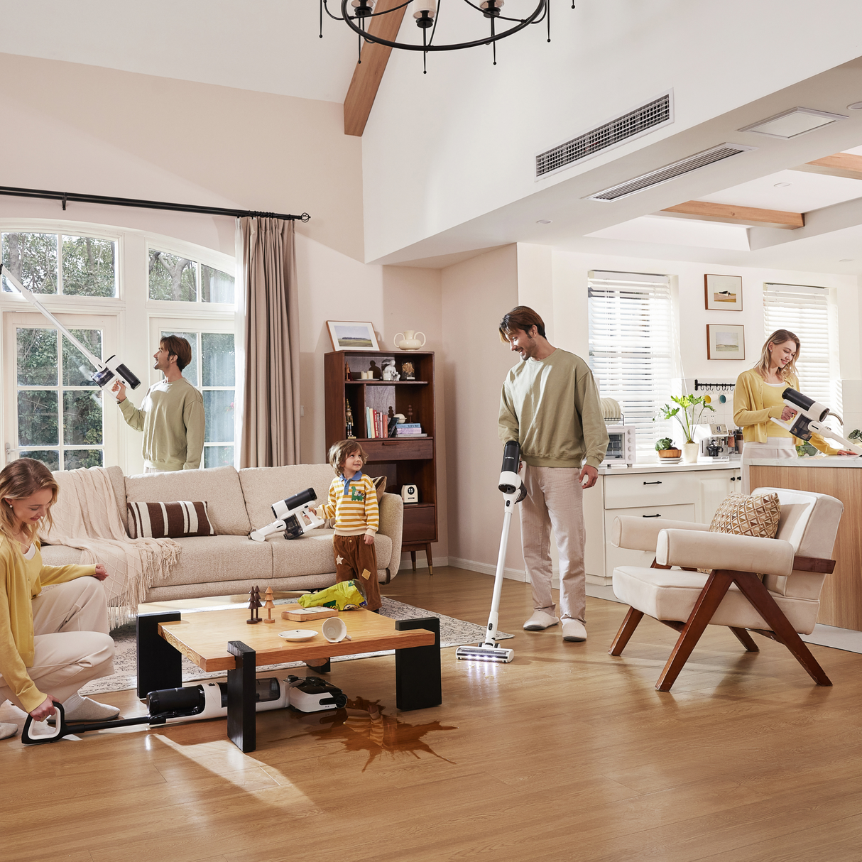 FLOOR ONE Switch S6 Stretch Plus - 65min, Smart 180° Lay Flat Wet Dry Cordless Vacuum Floor Washer & Mop Stick