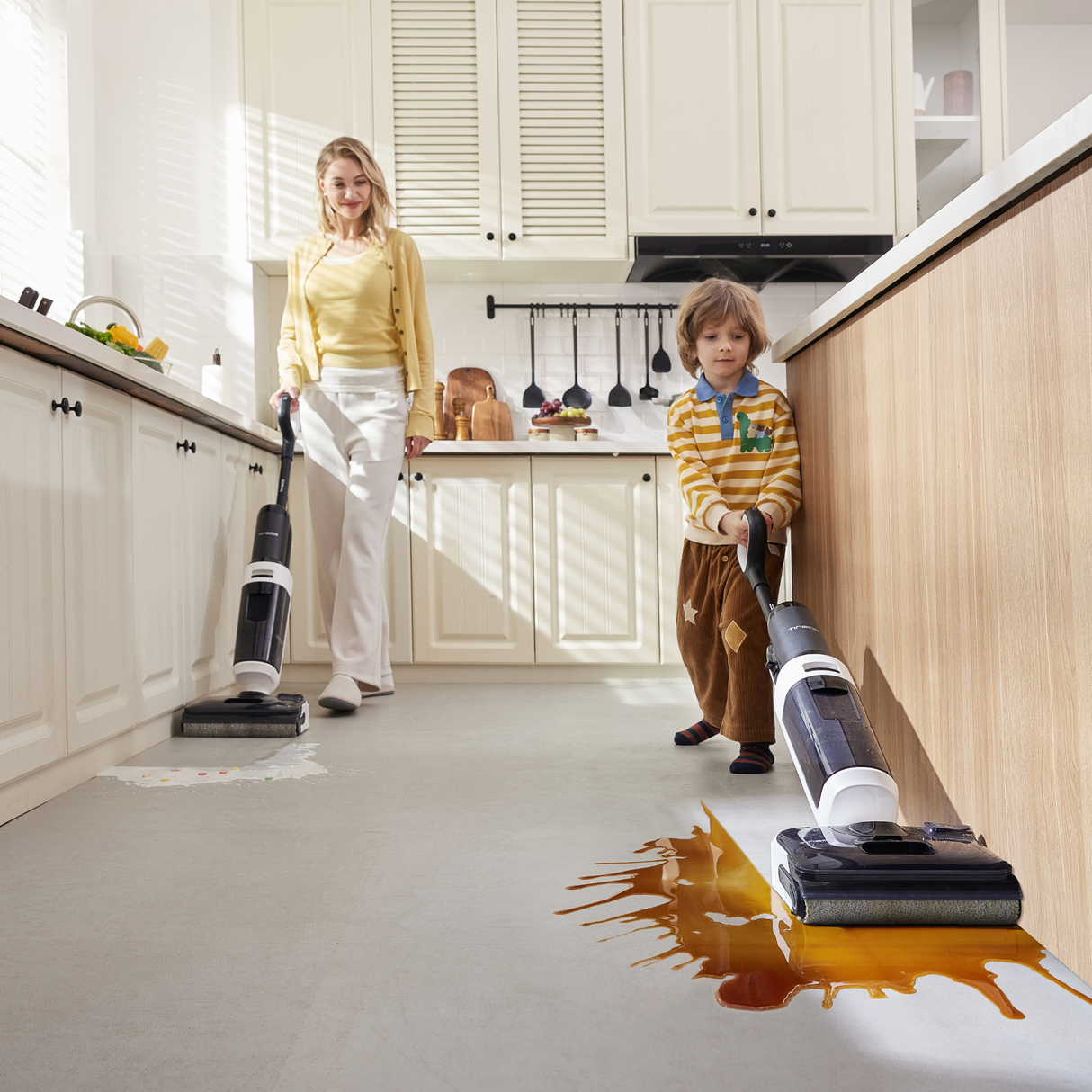 FLOOR ONE Switch S6 Stretch Plus - 65min, Smart 180° Lay Flat Wet Dry Cordless Vacuum Floor Washer & Mop Stick