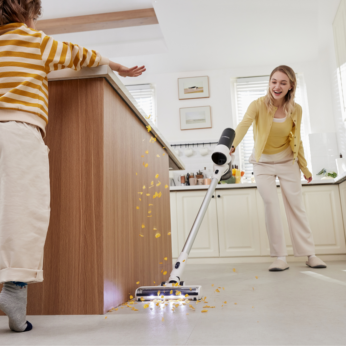 FLOOR ONE Switch S6 Stretch Plus - 65min, Smart 180° Lay Flat Wet Dry Cordless Vacuum Floor Washer & Mop Stick