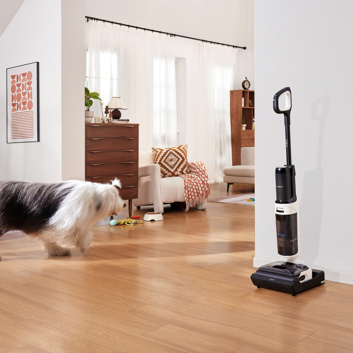 FLOOR ONE Switch S6 Stretch Plus - 65min, Smart 180° Lay Flat Wet Dry Cordless Vacuum Floor Washer & Mop Stick