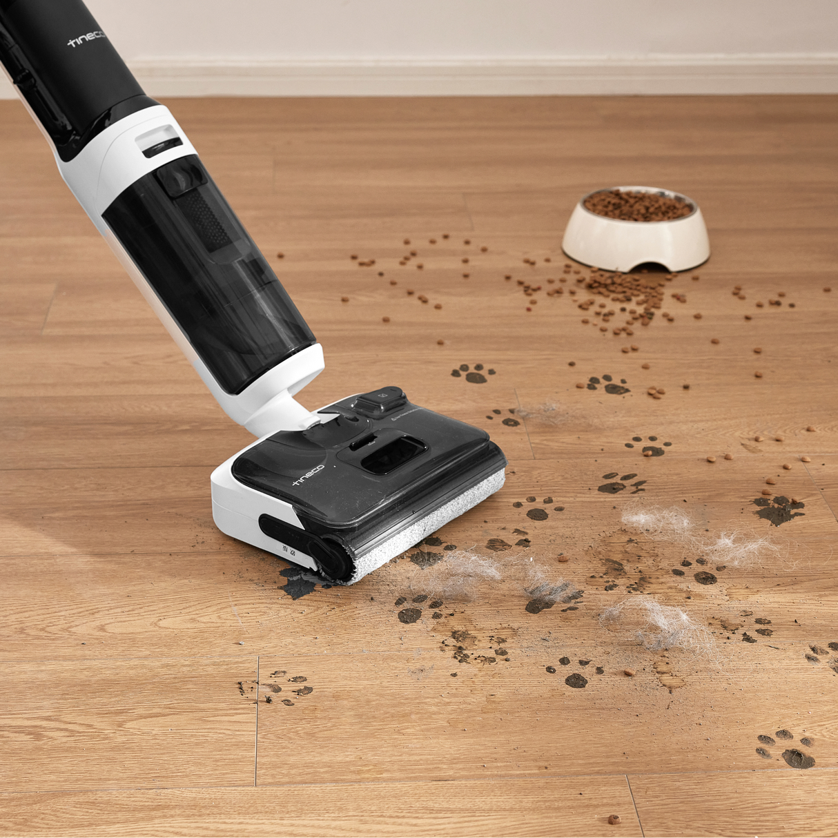 FLOOR ONE Switch S6 Stretch Plus - 65min, Smart 180° Lay Flat Wet Dry Cordless Vacuum Floor Washer & Mop Stick