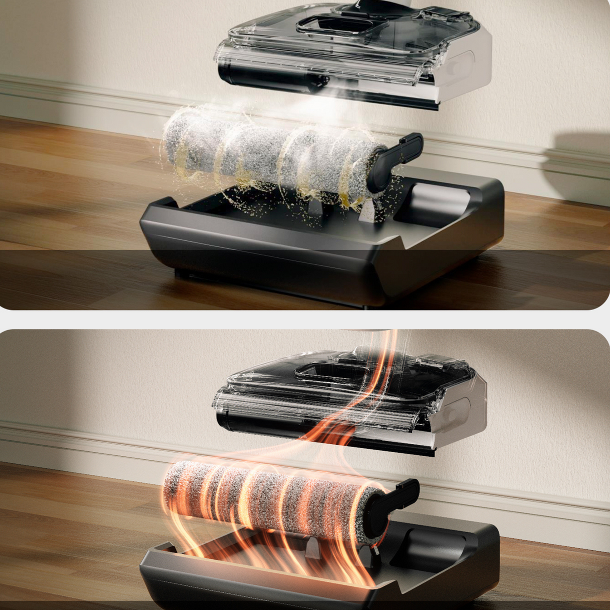 FLOOR ONE Switch S6 Stretch Plus - 65min, Smart 180° Lay Flat Wet Dry Cordless Vacuum Floor Washer & Mop Stick