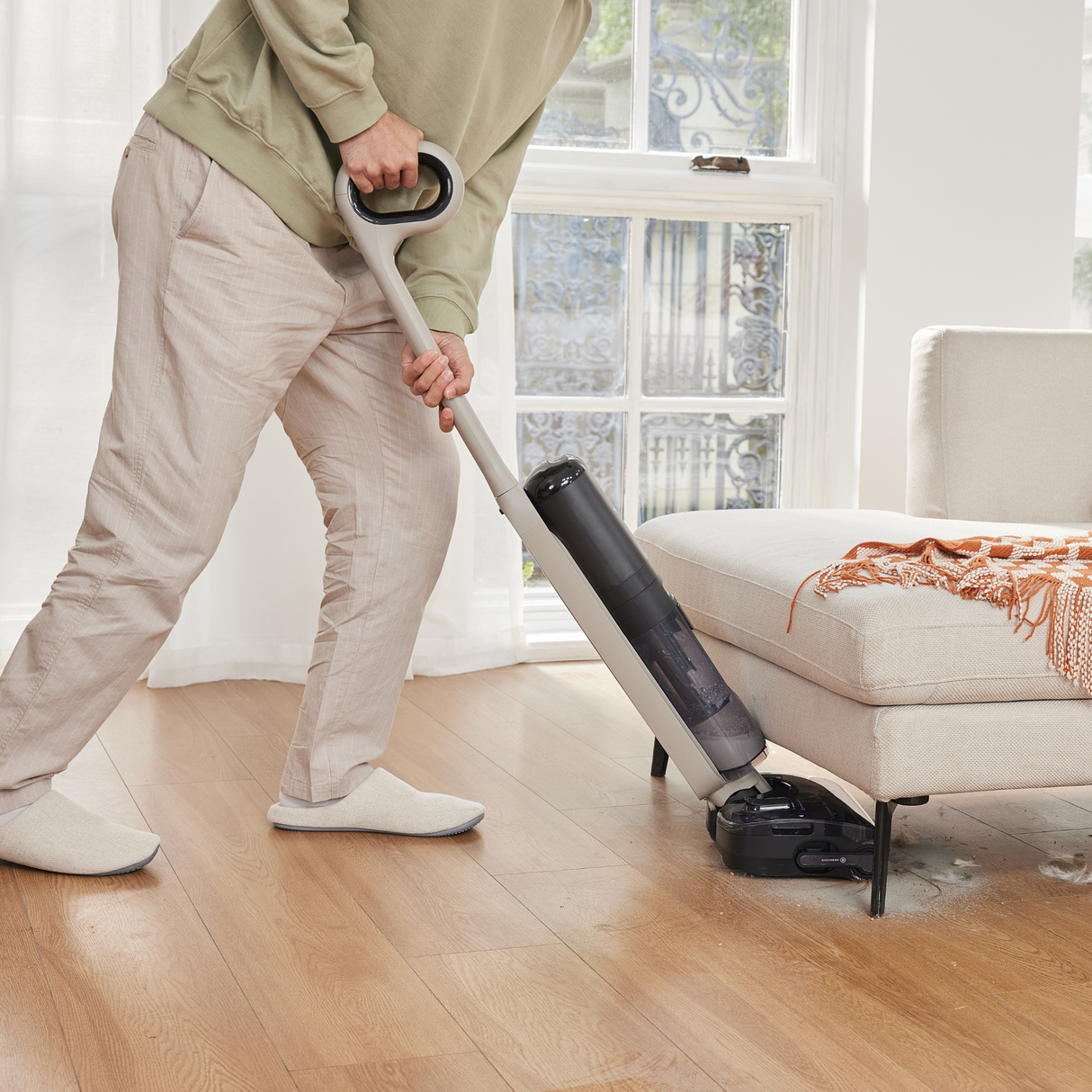 FLOOR ONE Switch S6 Stretch Plus - 65min, Smart 180° Lay Flat Wet Dry Cordless Vacuum Floor Washer & Mop Stick