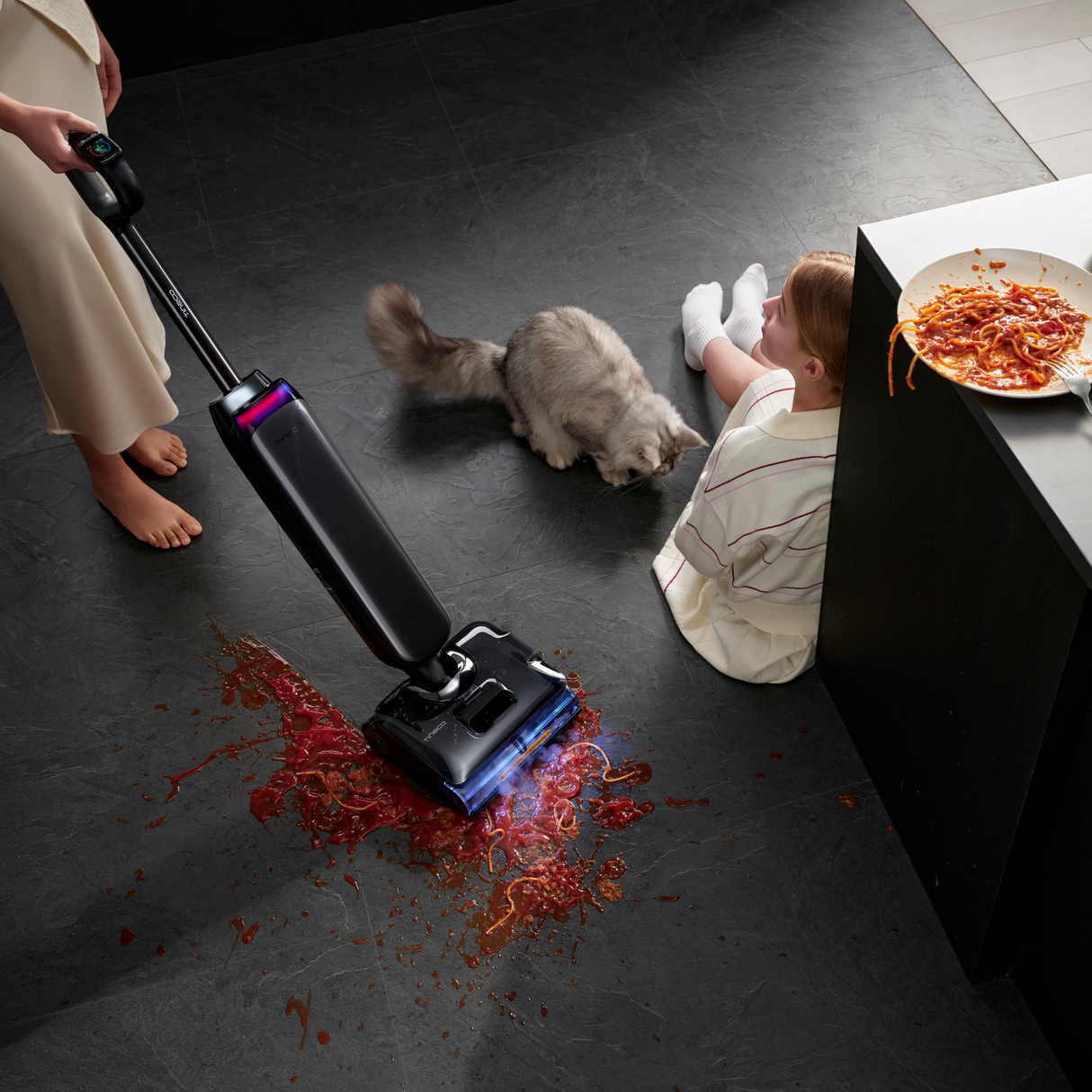 FLOOR ONE S9 Artist Steam - 75min, Smart 180° Lay Flat Wet Dry Cordless Vacuum Floor Washer & Mop Stick
