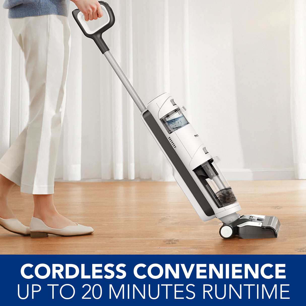 iFLOOR Breeze – 20min, Wet Dry Cordless Vacuum Floor Washer & Mop Stick