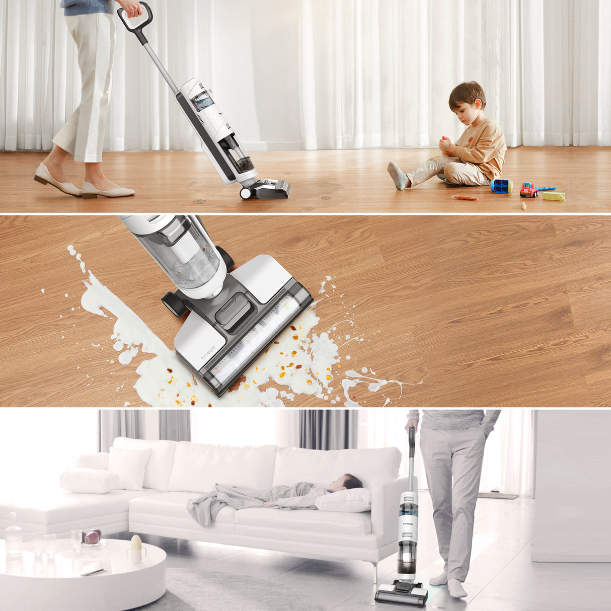 iFLOOR Breeze – 20min, Wet Dry Cordless Vacuum Floor Washer & Mop Stick