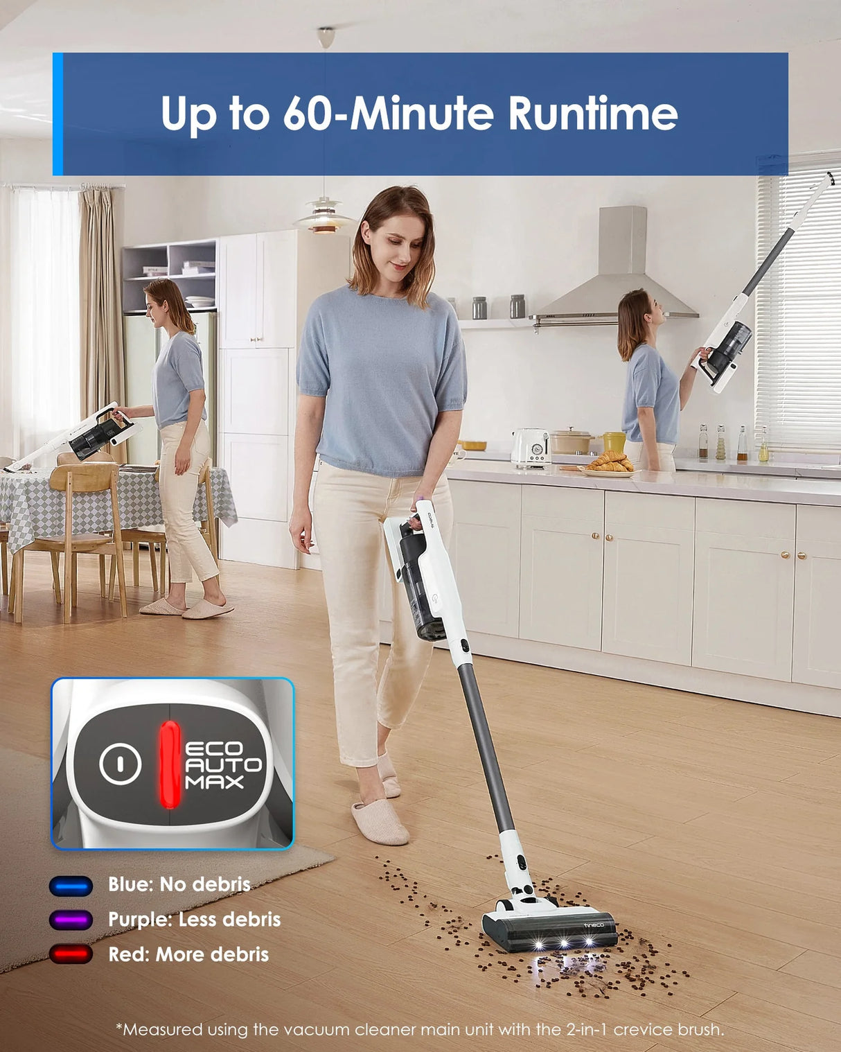 A30S - Cordless Vacuum & Handvac Stick, 60 Min, 160W