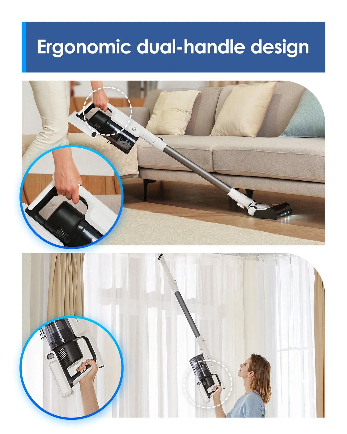 A30S - Cordless Vacuum & Handvac Stick, 60 Min, 160W