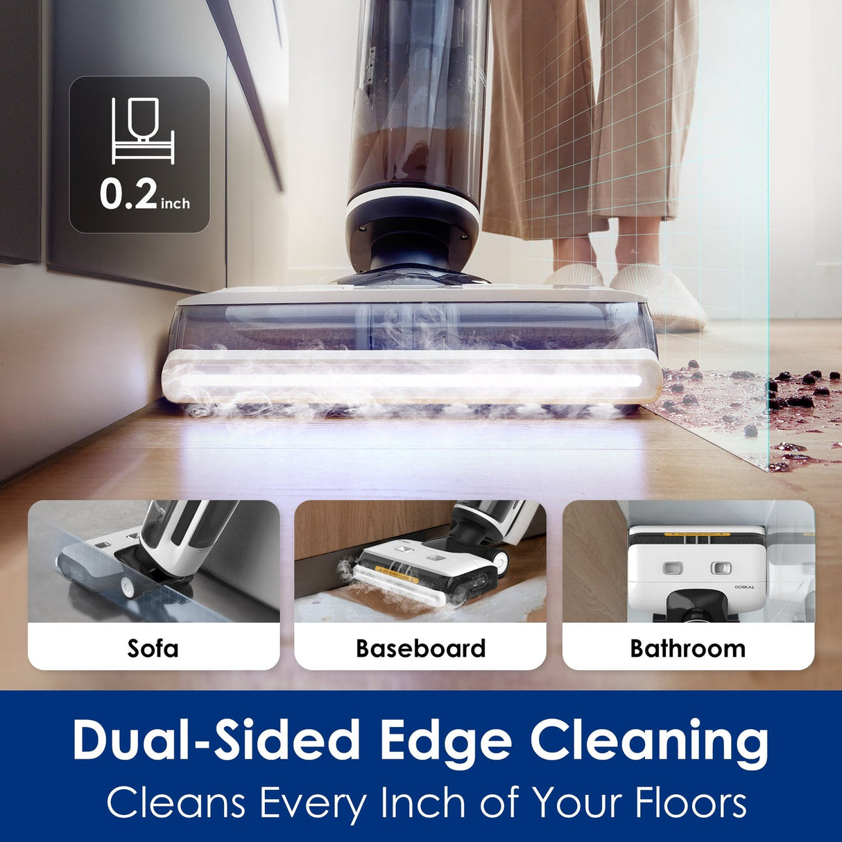 FLOOR ONE S7 Steam - 40min, Smart 140°C Wet Dry Cordless Vacuum Floor Washer & Mop Stick - UNBOXED DEAL