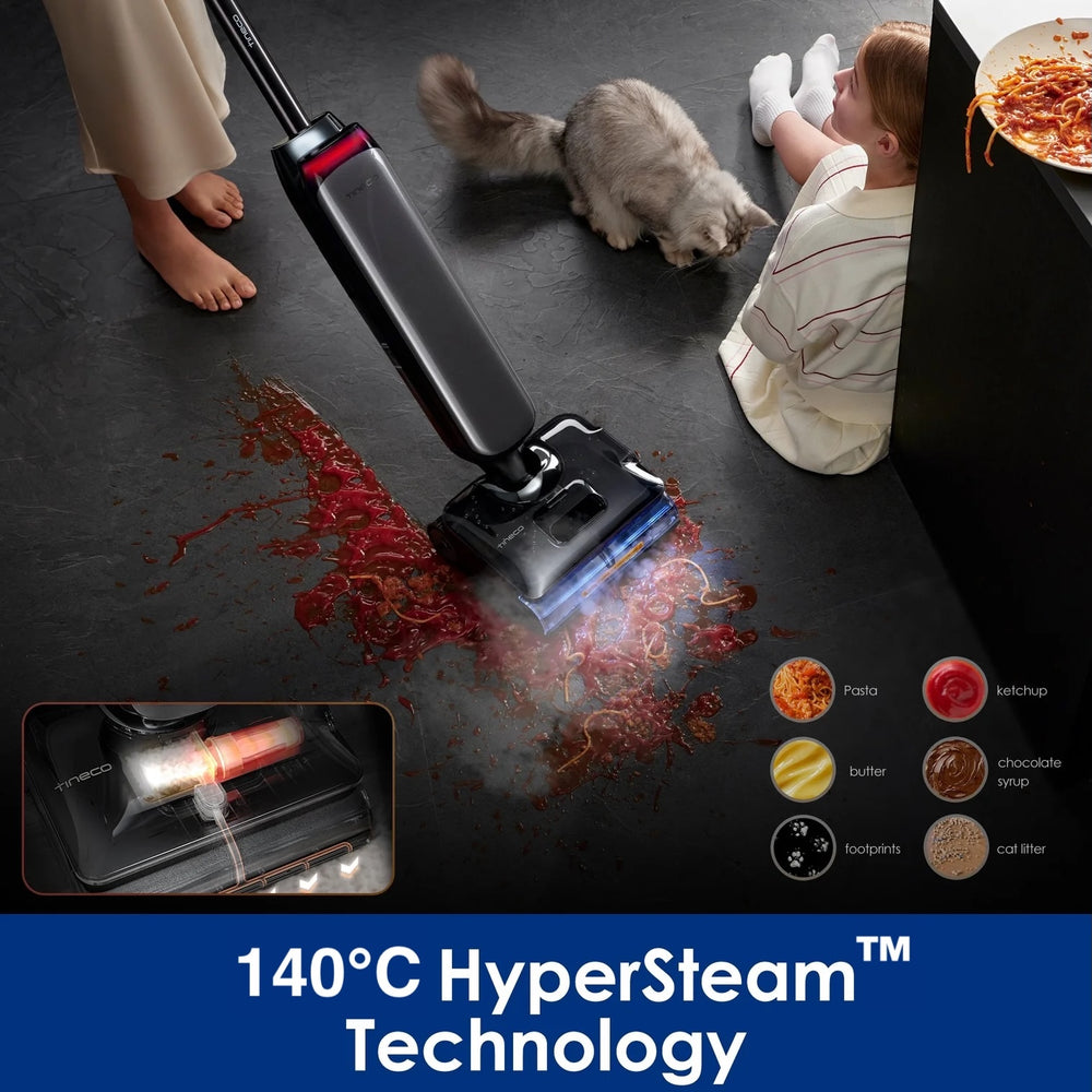 FLOOR ONE S9 Artist Steam - 75min, Smart 180° Lay Flat Wet Dry Cordless Vacuum Floor Washer & Mop Stick