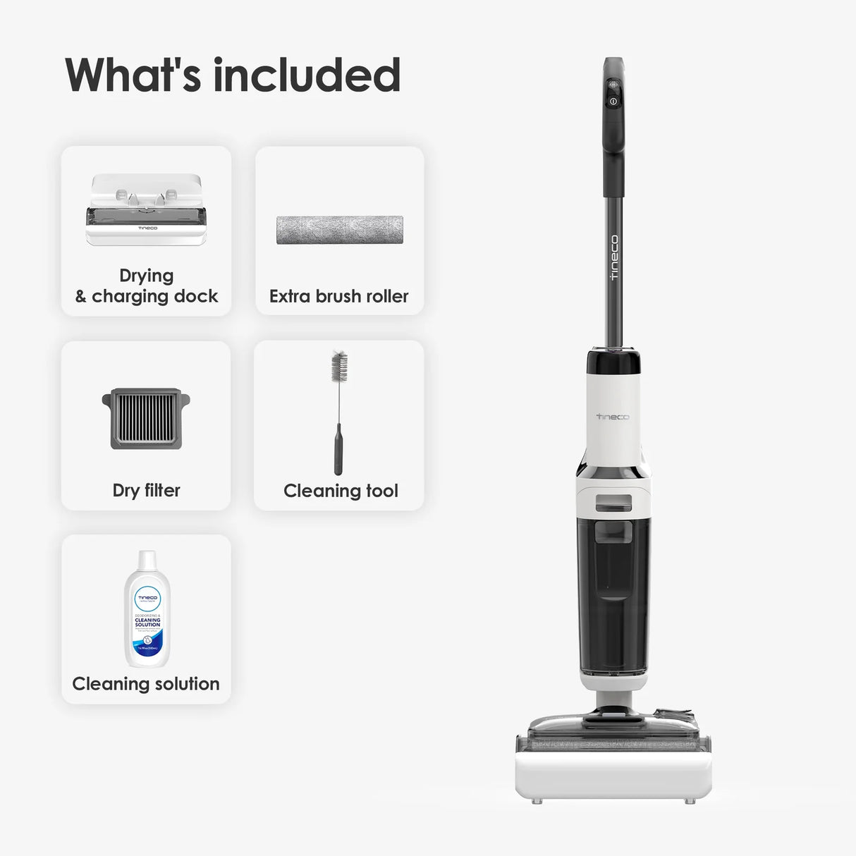 FLOOR ONE Stretch S6 - 35min, Smart 180° Lay Flat Wet Dry Cordless Vacuum Floor Washer & Mop Stick - UNBOXED DEAL