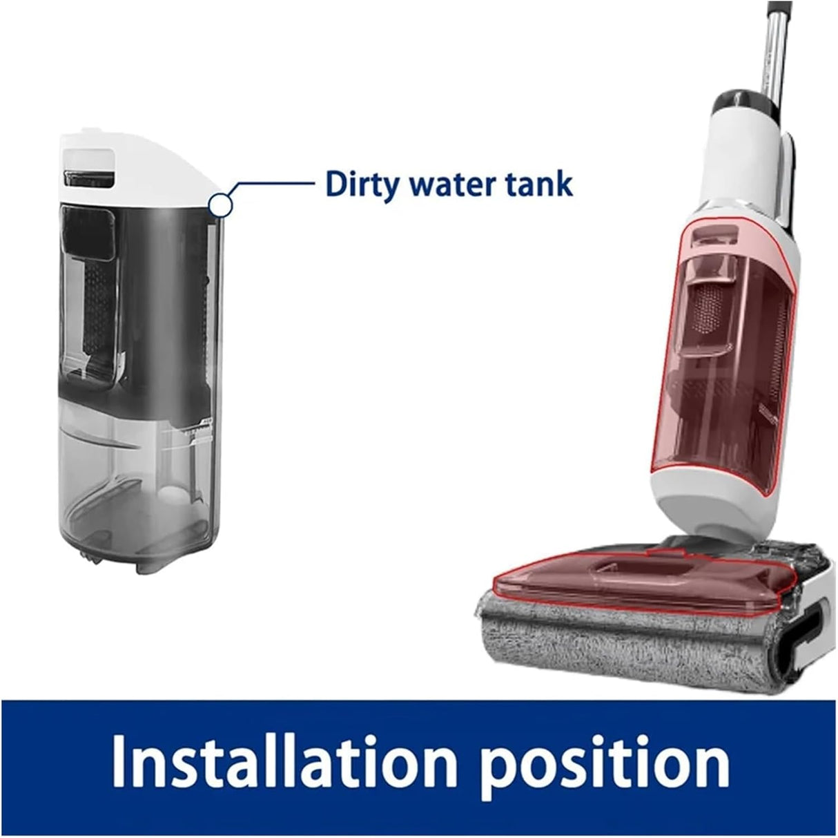 FLOOR ONE S7 STRETCH - Replacement Dirty Water Tank