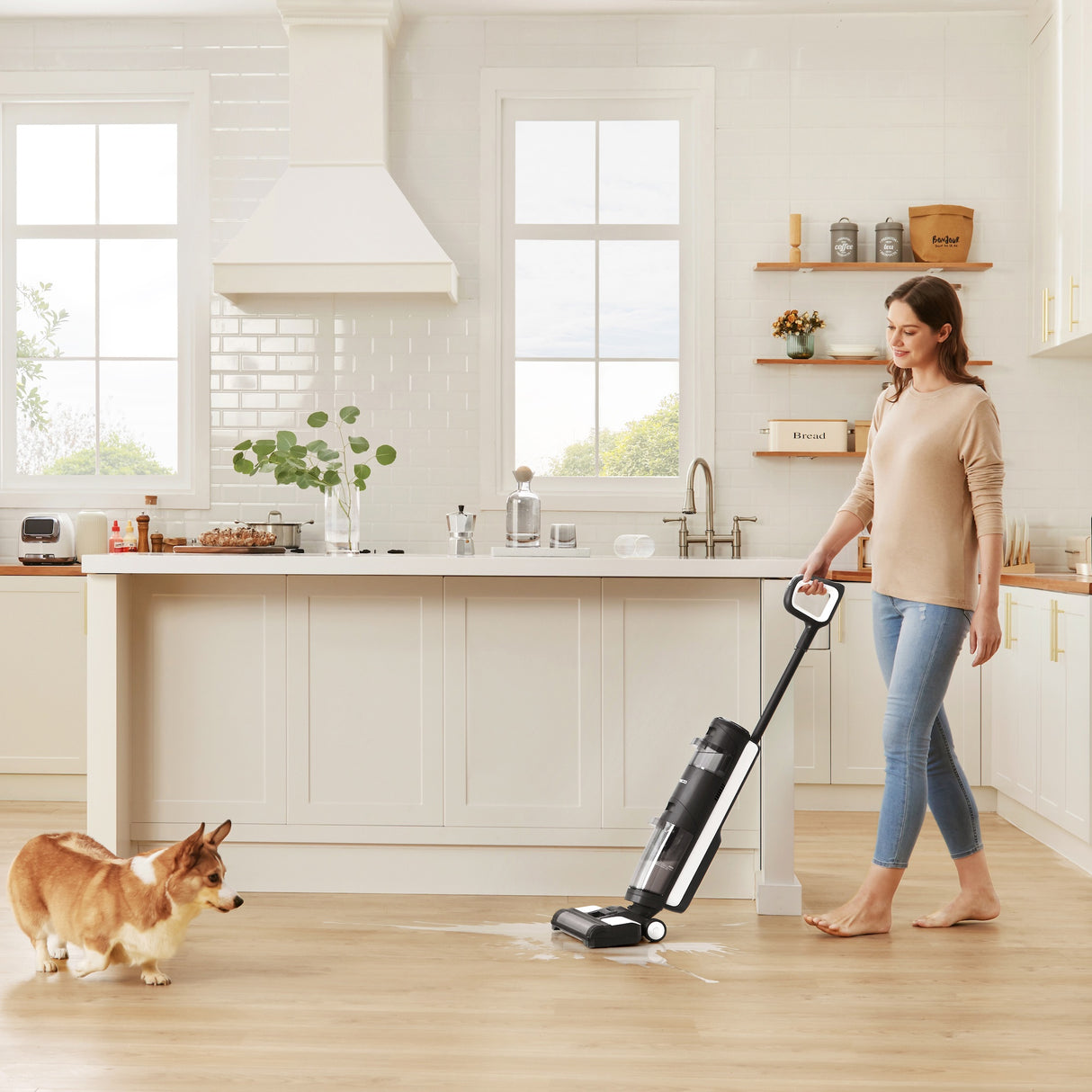 Tineco iFloor Breeze Wet Dry Vacuum Cleaner, Cordless Floor