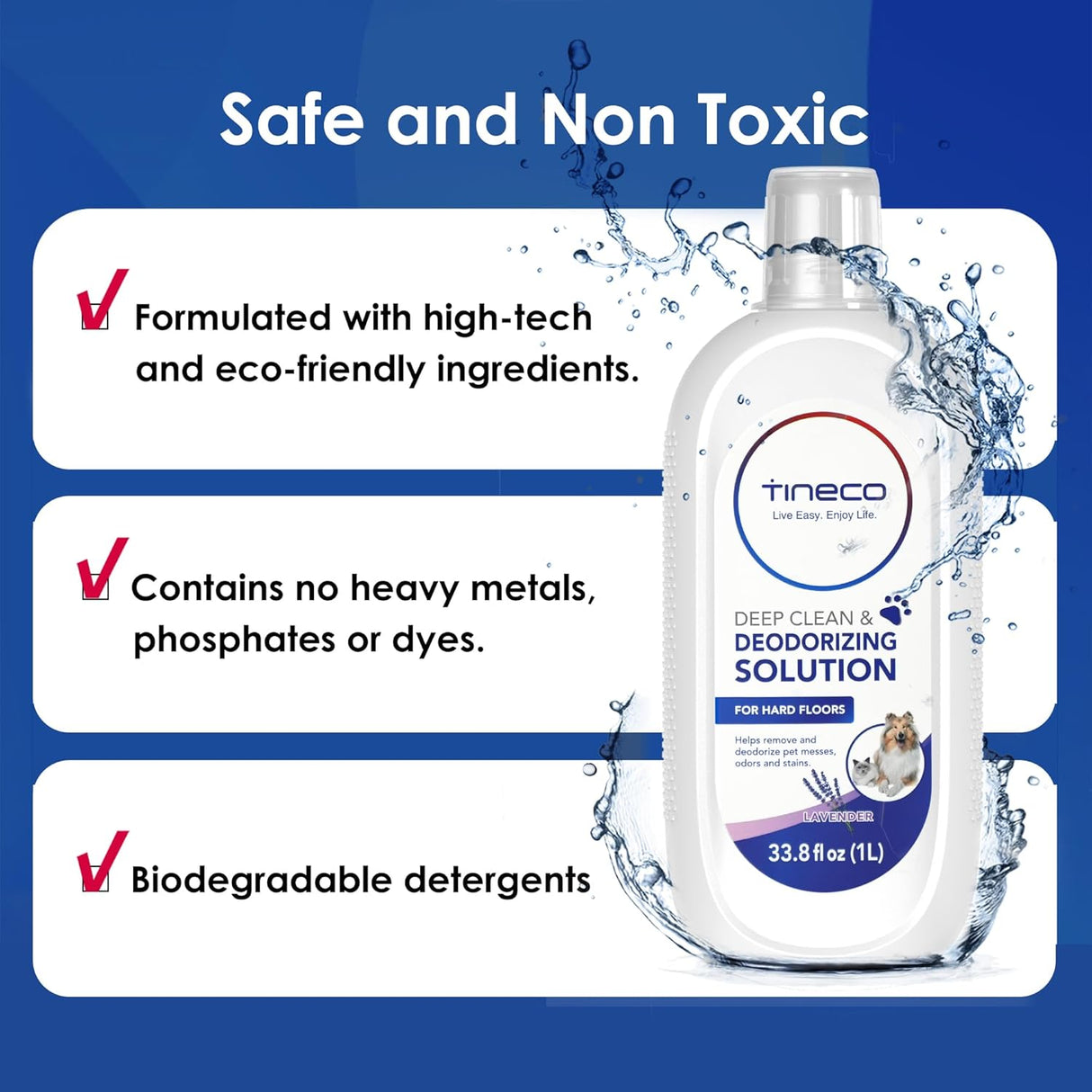 Tineco Liquid Cleaning Detergent Solution (Lavender) - 1L Bottle
