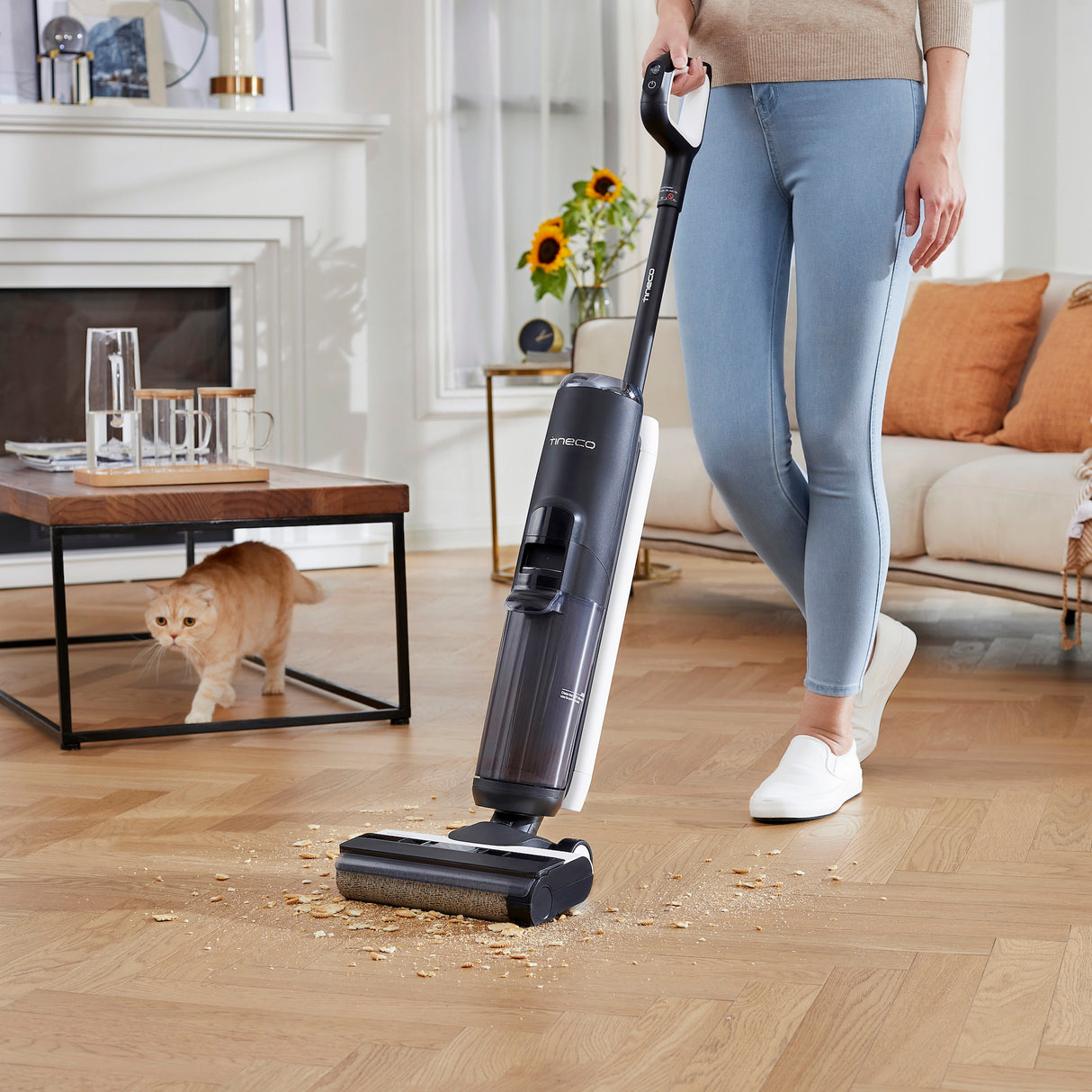 Tineco FLOOR ONE S5 – 35min, Smart Wet Dry Cordless Vacuum Floor Washer & Mop Stick