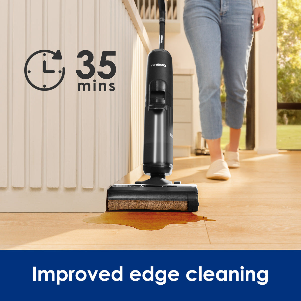 Tineco FLOOR ONE S5 – 35min, Smart Wet Dry Cordless Vacuum Floor Washer & Mop Stick