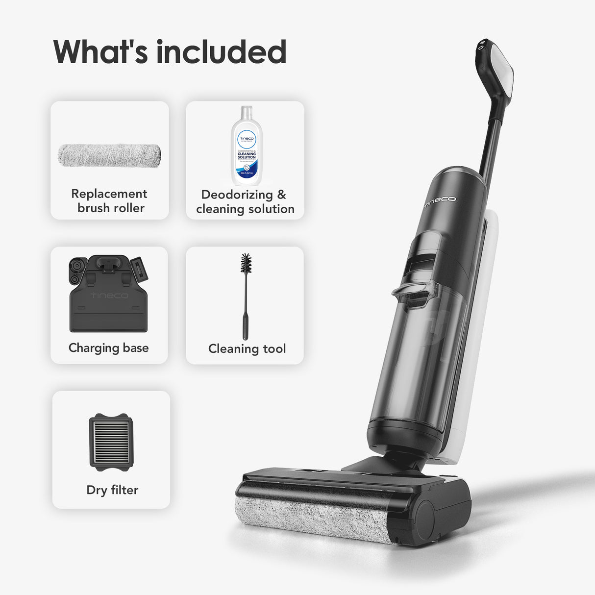 Tineco FLOOR ONE S5 – 35min, Smart Wet Dry Cordless Vacuum Floor Washer & Mop Stick