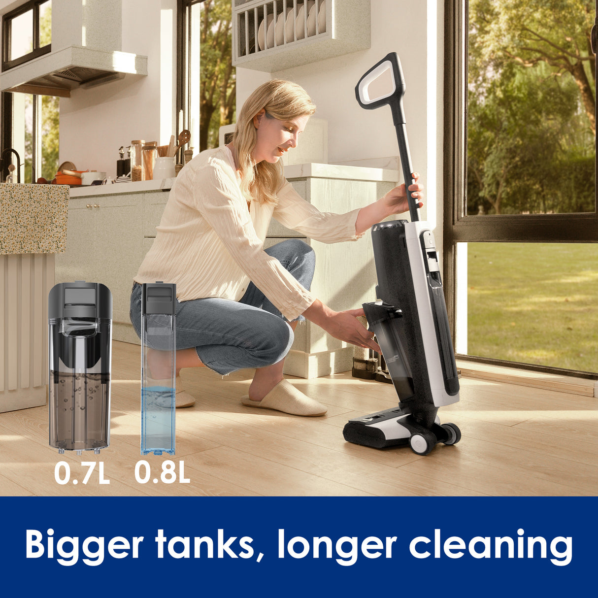 Tineco FLOOR ONE S5 – 35min, Smart Wet Dry Cordless Vacuum Floor Washer & Mop Stick