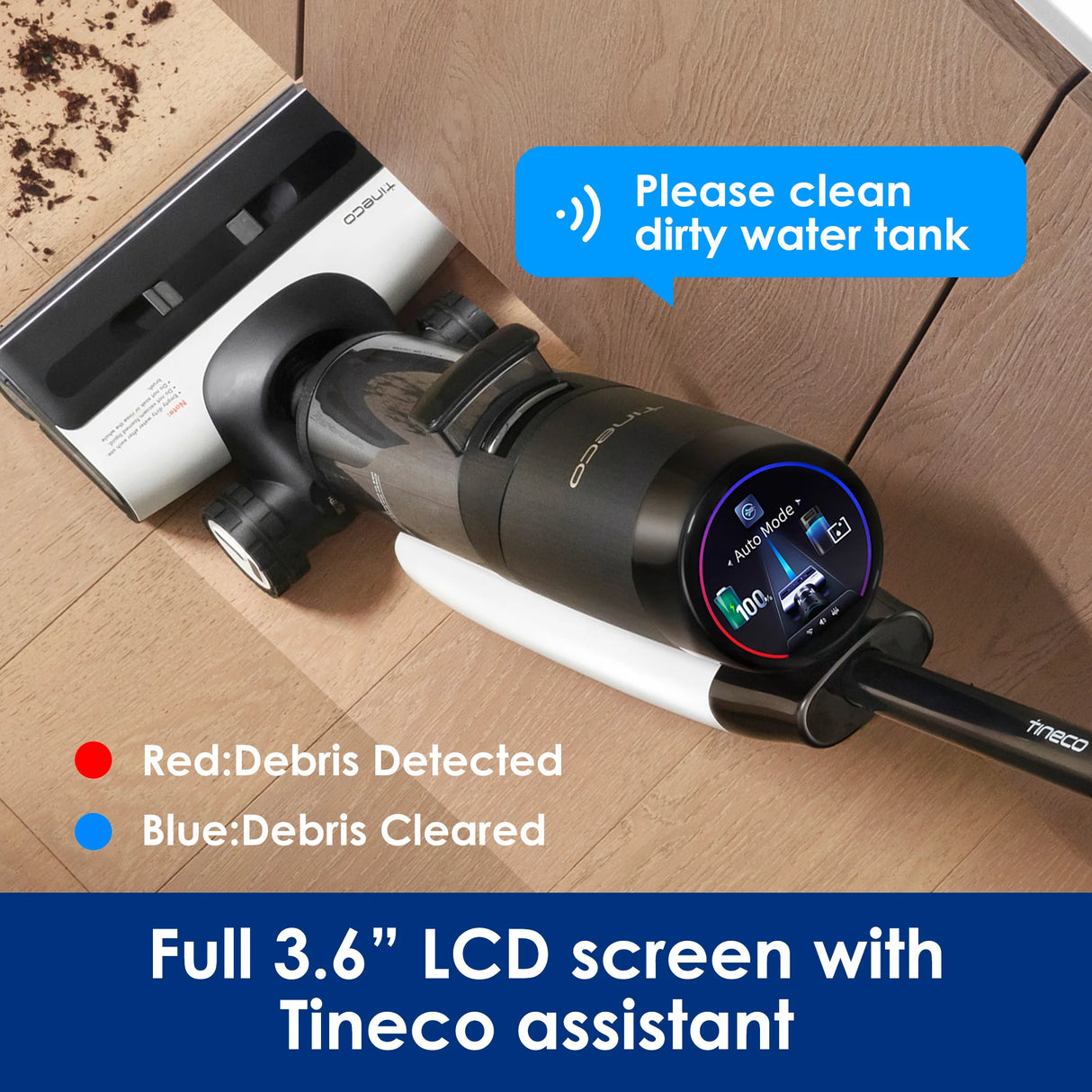 Tineco FLOOR ONE S7 PRO - 40min, Smart Wet Dry Cordless Vacuum Floor Washer & Mop Stick