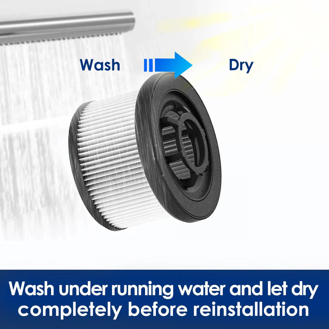 PURE ONE S50 Pro Replacement HEPA Filter Original Washable High-Efficiency Filter
