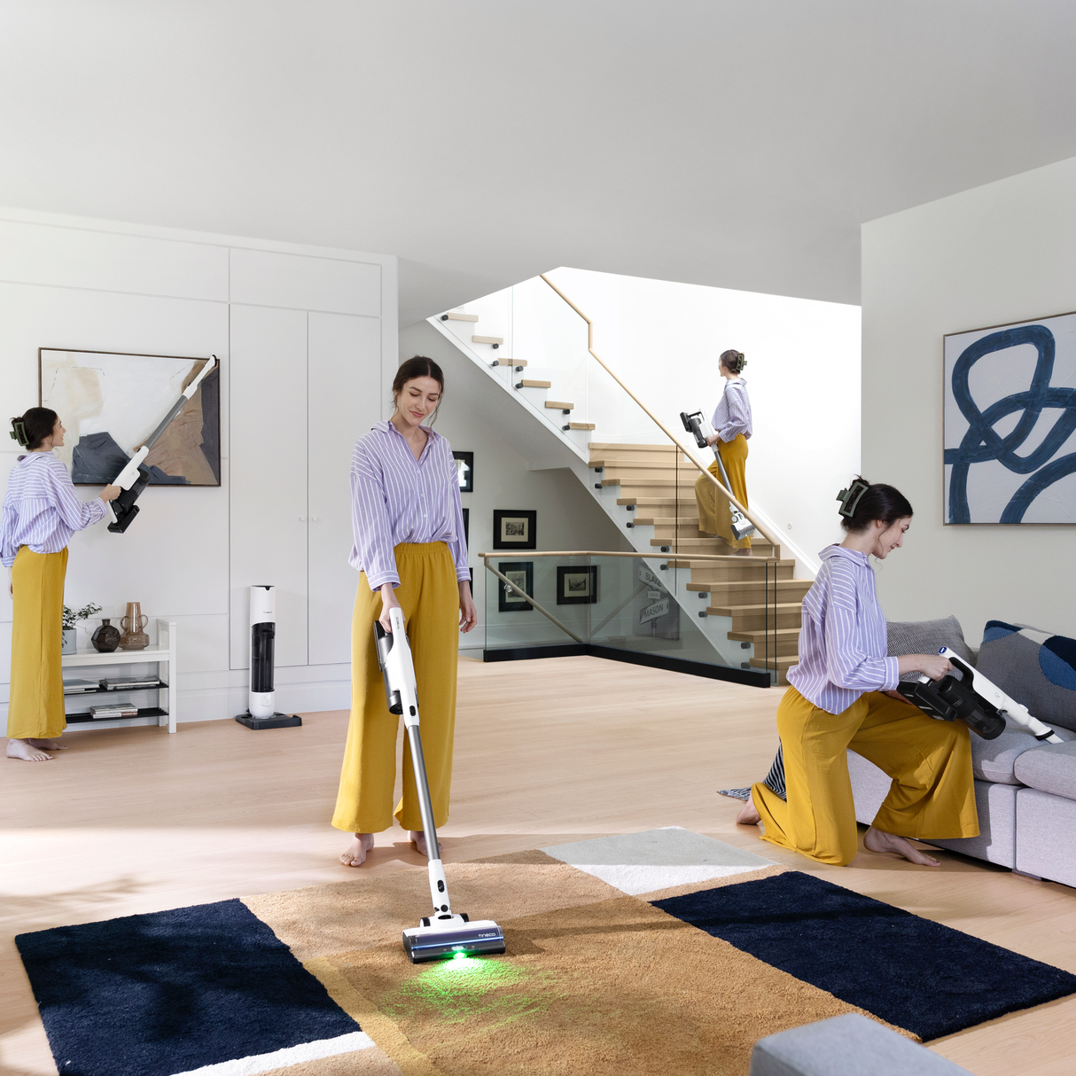 Tineco PURE ONE STATION 5 - Cordless Vacuum & Handvac Stick, 75 Min, 175W