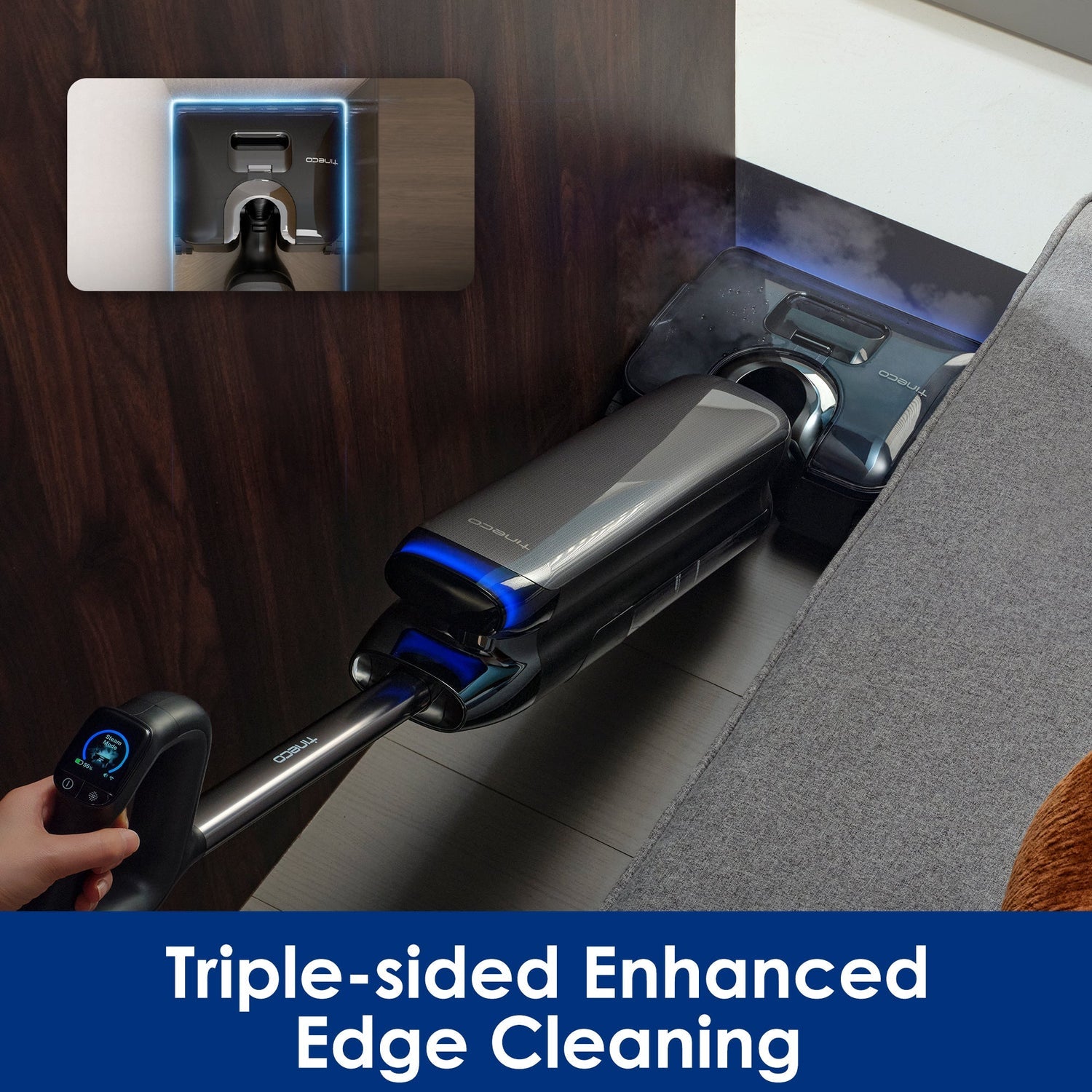 FLOOR ONE S9 Artist Steam - 75min, Smart 180° Lay Flat Wet Dry