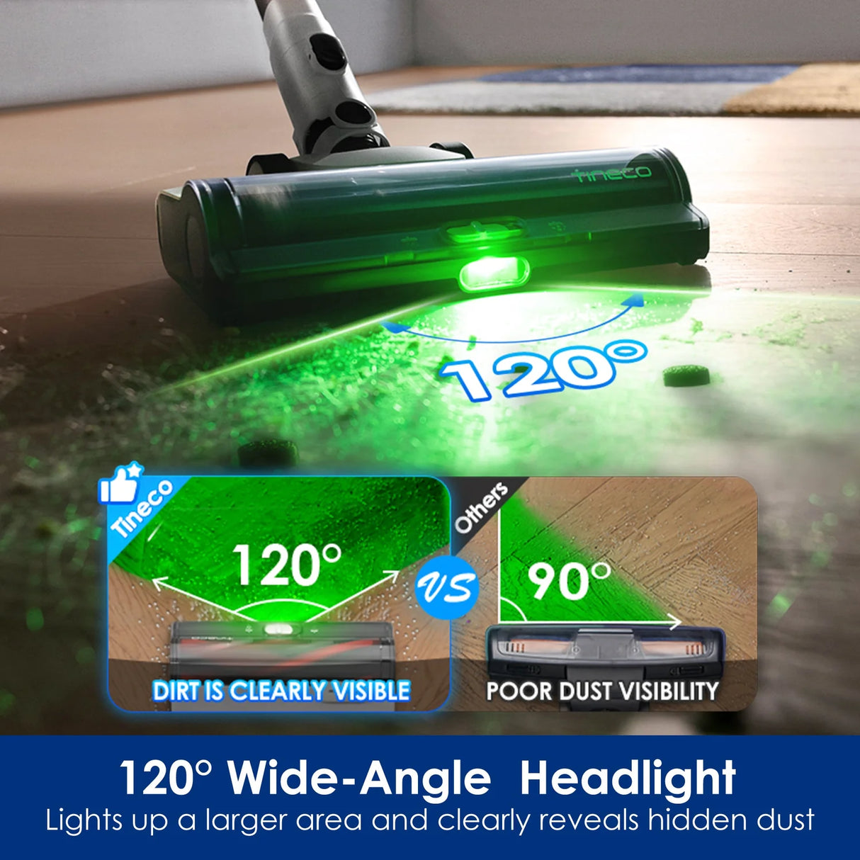 Tineco PURE ONE STATION 5 - Cordless Vacuum & Handvac Stick, 75 Min, 175W